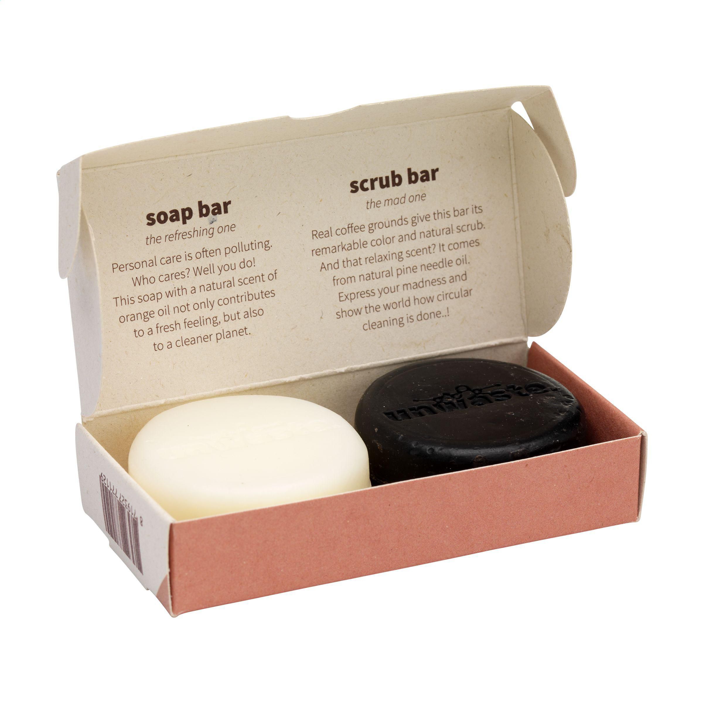 Vue 3 de Unwaste Duopack Soap & Scrub bar