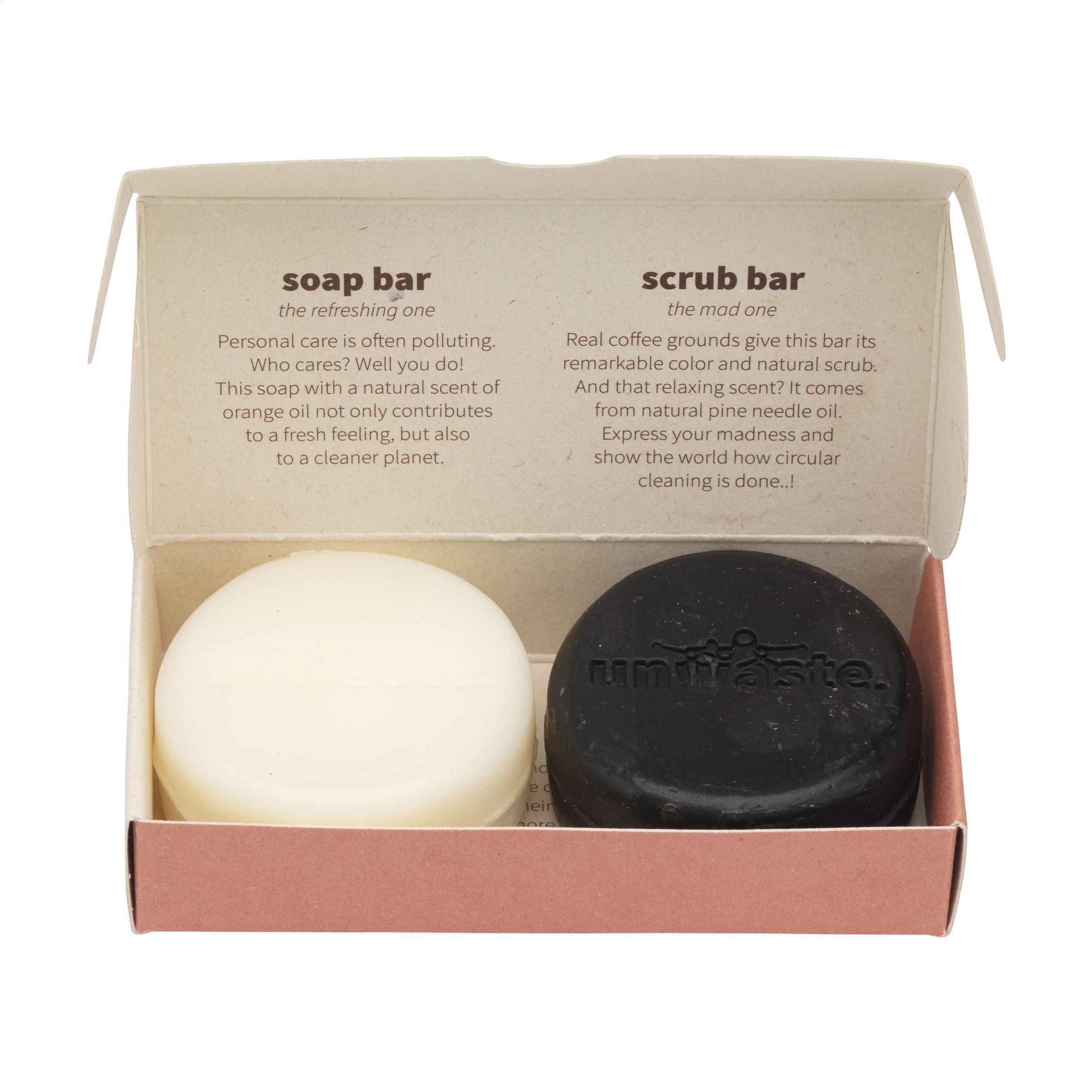 Vue 4 de Unwaste Duopack Soap & Scrub bar
