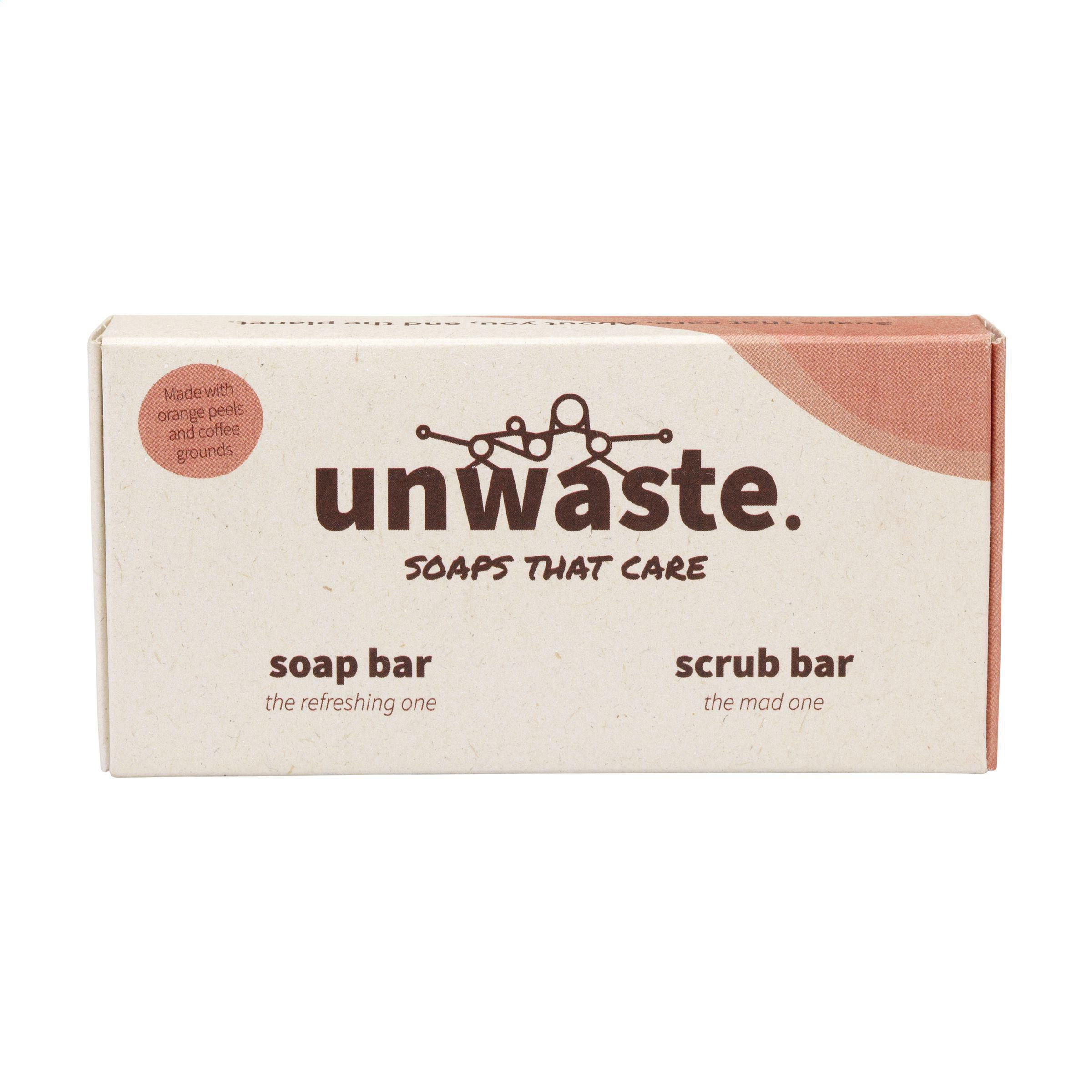 Vue 5 de Unwaste Duopack Soap & Scrub bar