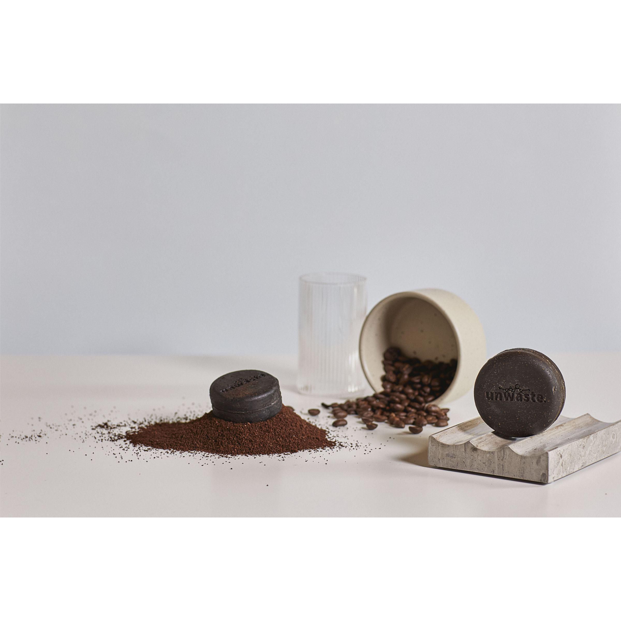 Vue 6 de Unwaste Duopack Scrub & Shampoo bar Koffieolie
