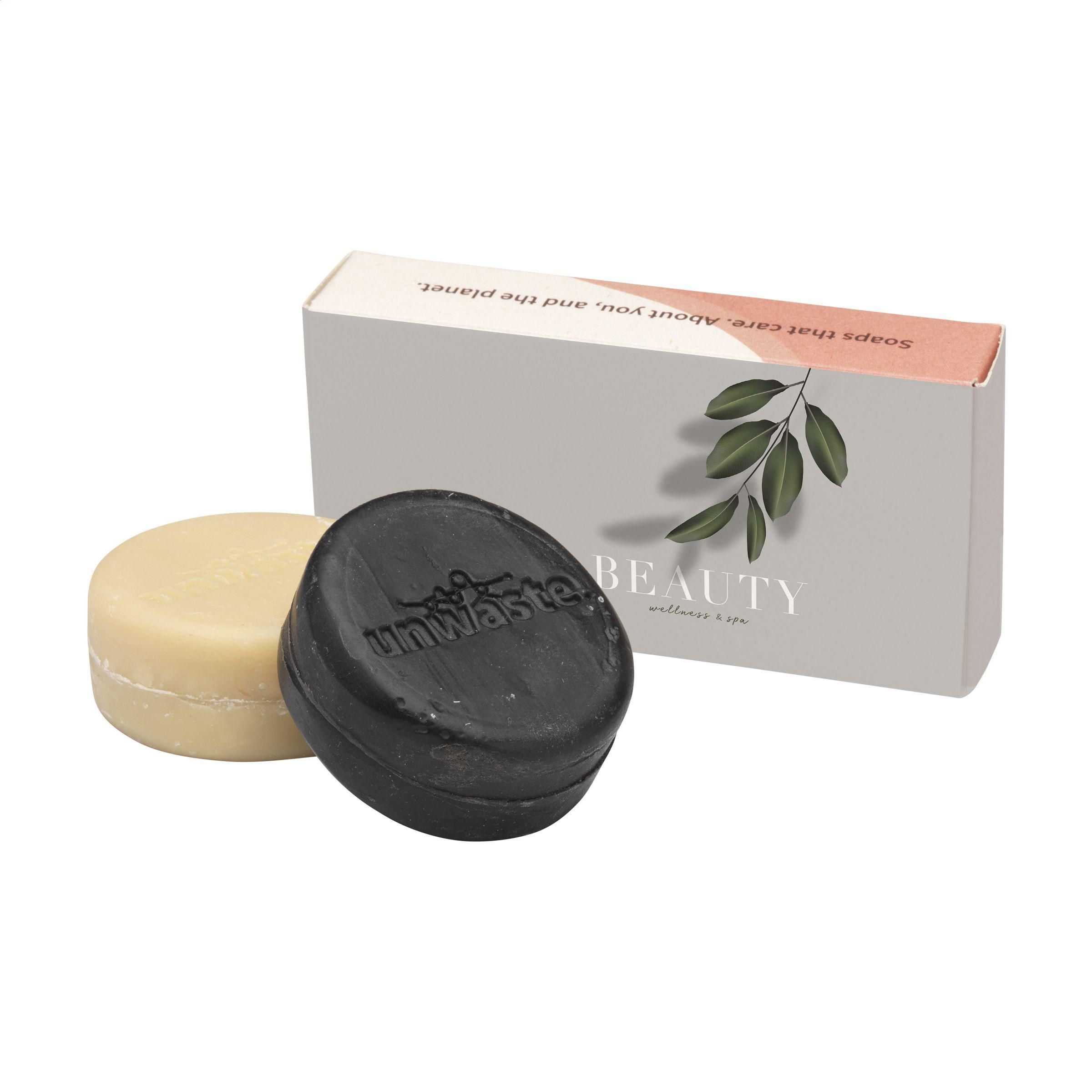Vue 2 de Unwaste Duopack Scrub & Shampoo bar Koffieolie
