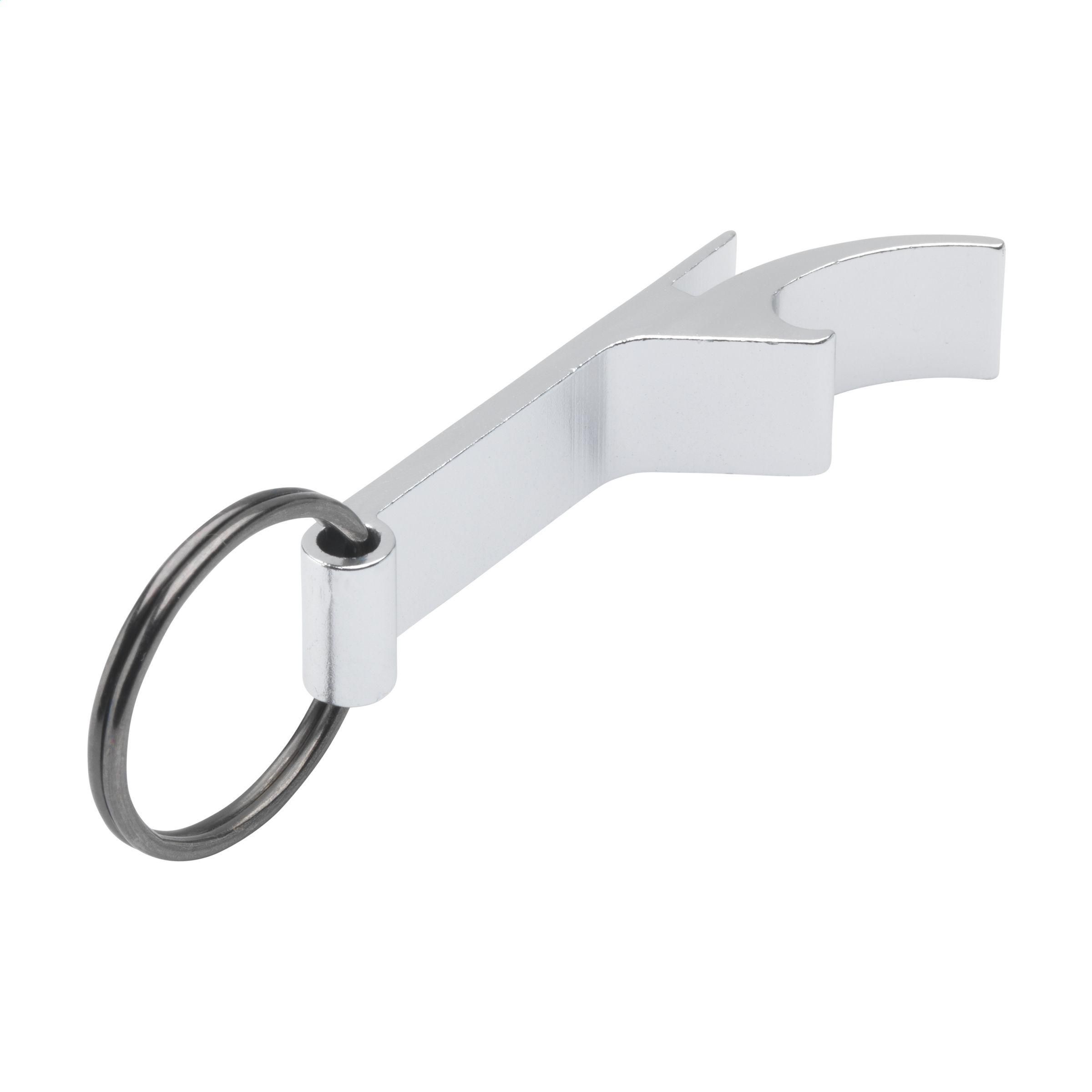 Vue 2 de Opener GRS Recycled Aluminium porte-clés