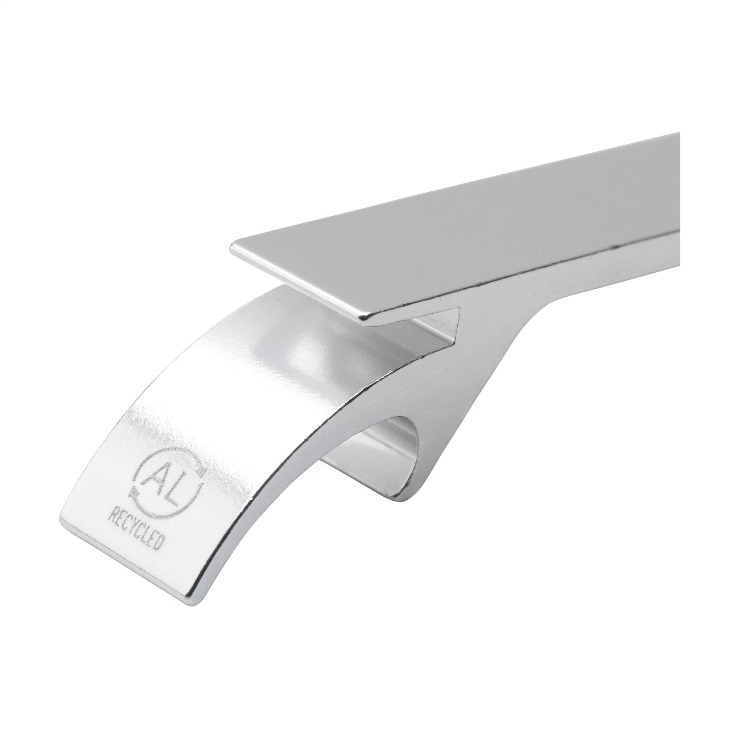 Vue 3 de Opener GRS Recycled Aluminium porte-clés