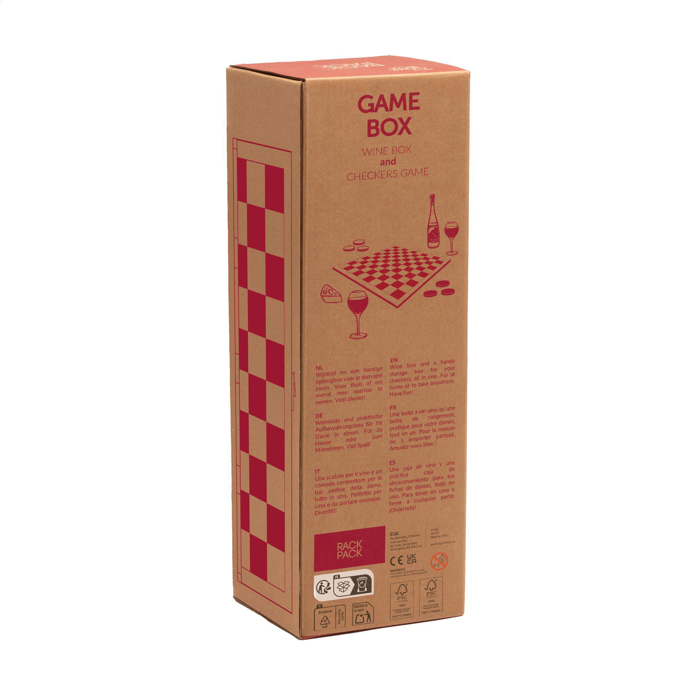 Vue 7 de Rackpack Gamebox Checkers