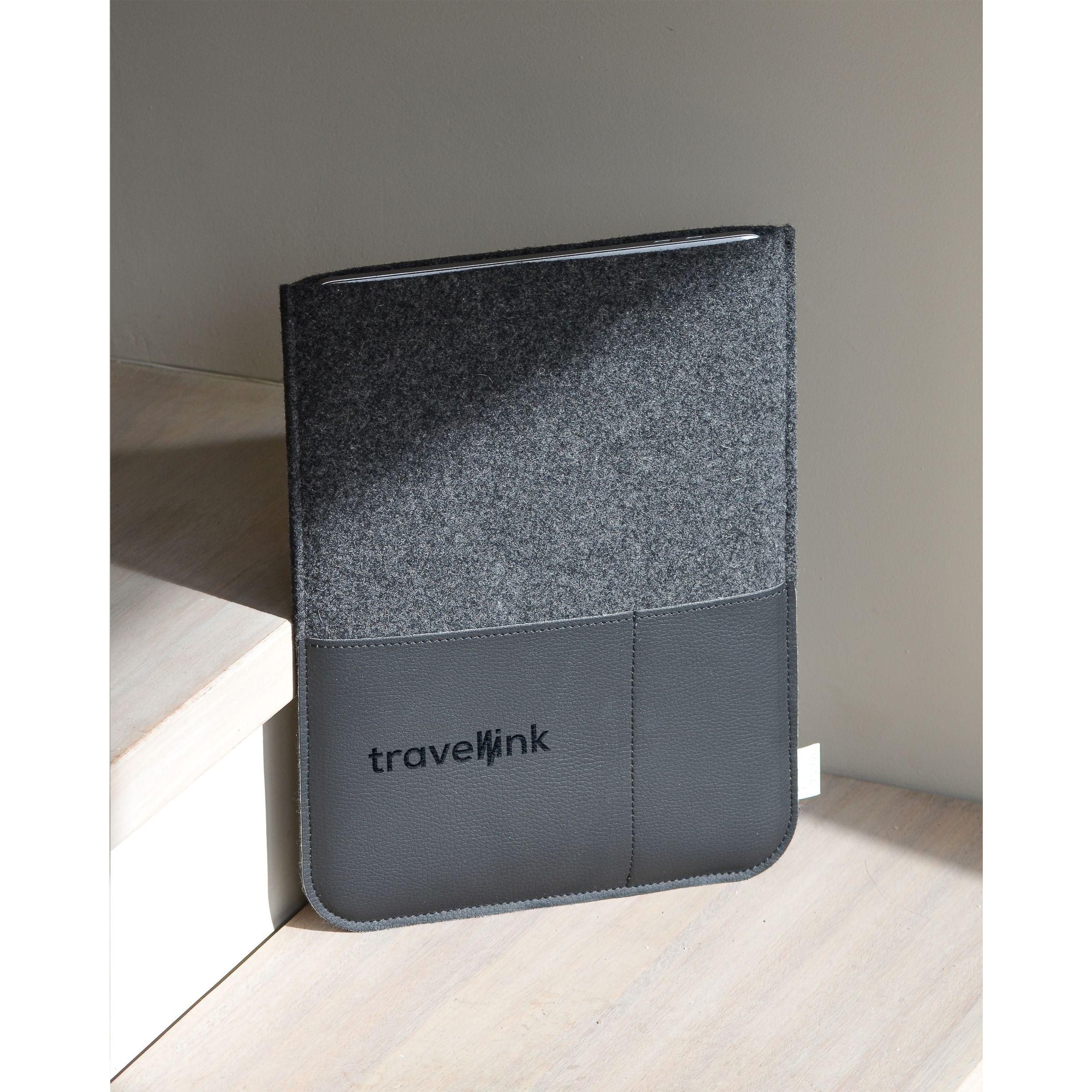 Vue 6 de Recyc Felt&Apple Imitation Leather LaptopSleeve 16p
