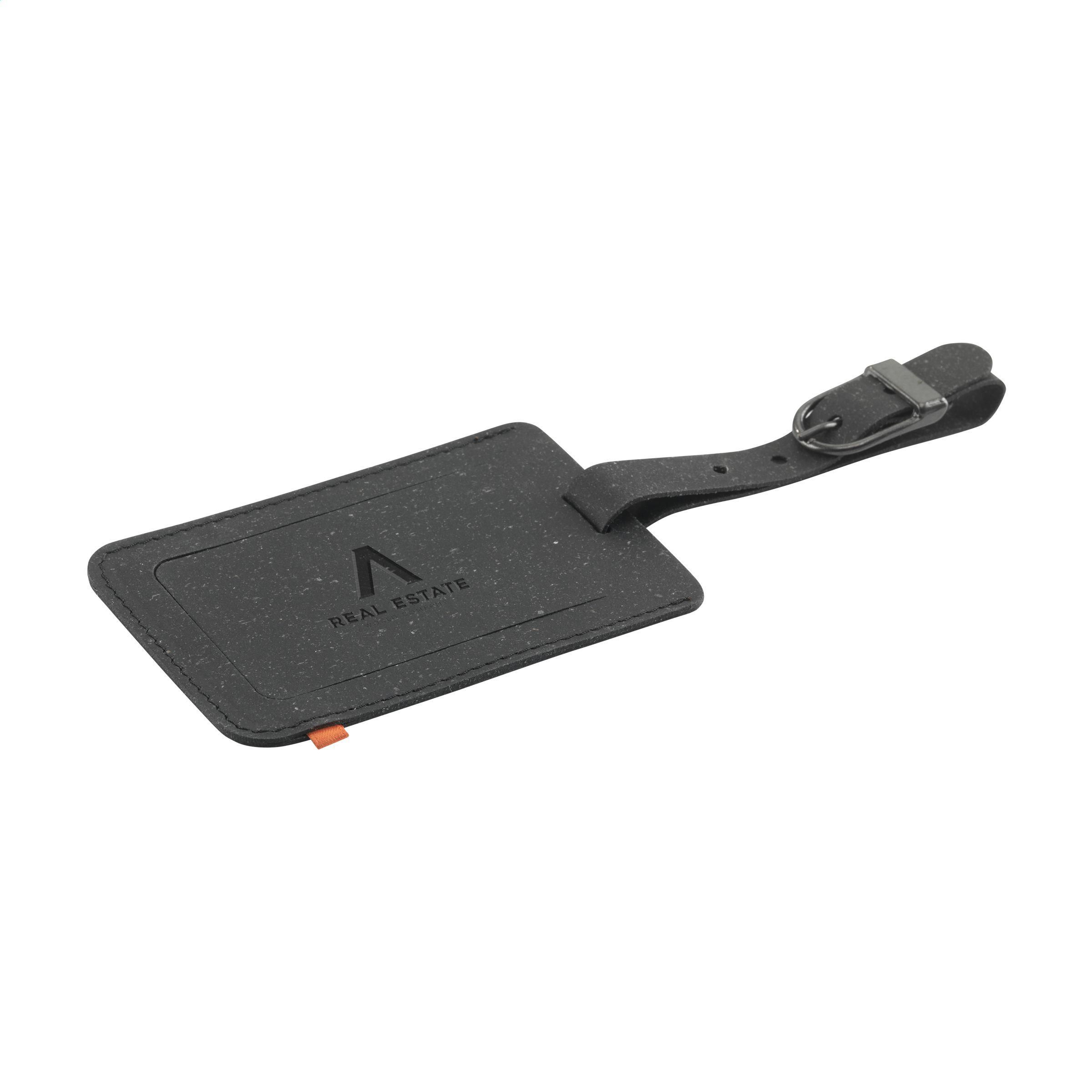 Vue 6 de Recycled Leather Luggage Tag 'étiquette de bagage