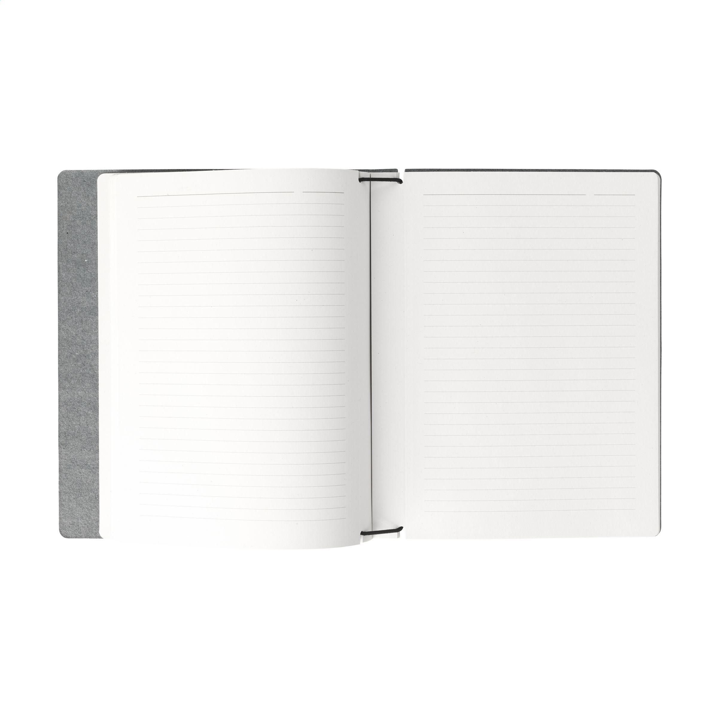 Vue 5 de Recycled Textile Refillable Notebook A5 carnet de notes