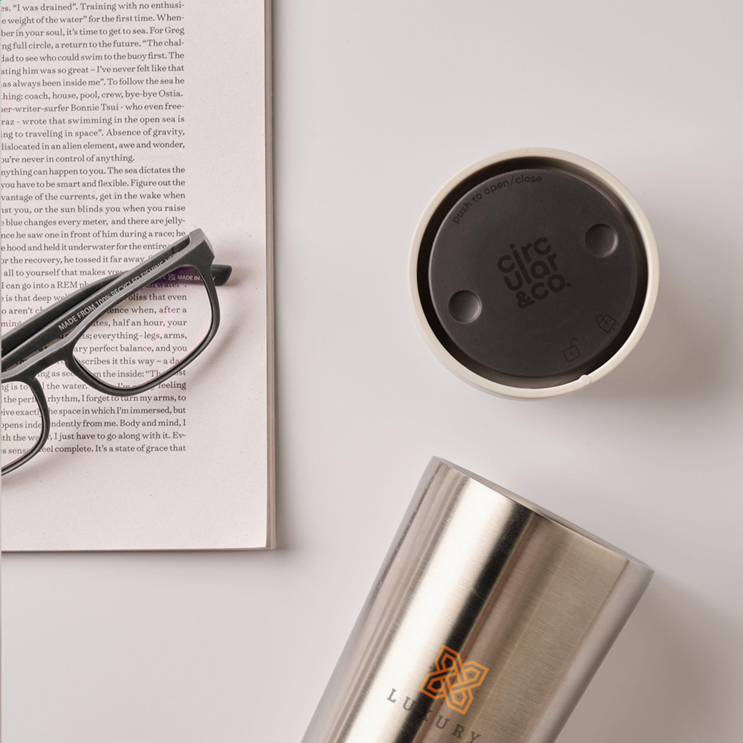 Vue 6 de Circular&Co Recycled Stainless Steel Coffee Cup 340 ml