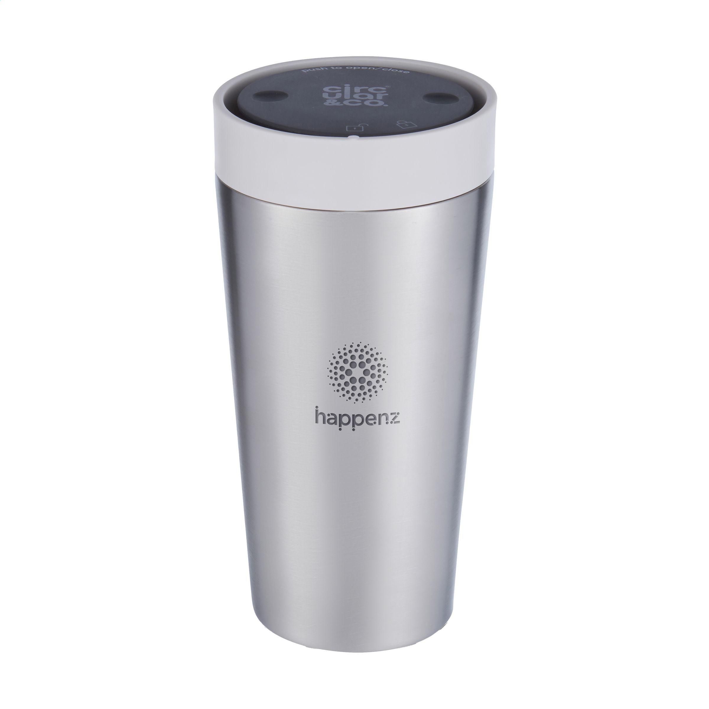 Vue 2 de Circular&Co Recycled Stainless Steel Coffee Cup 340 ml