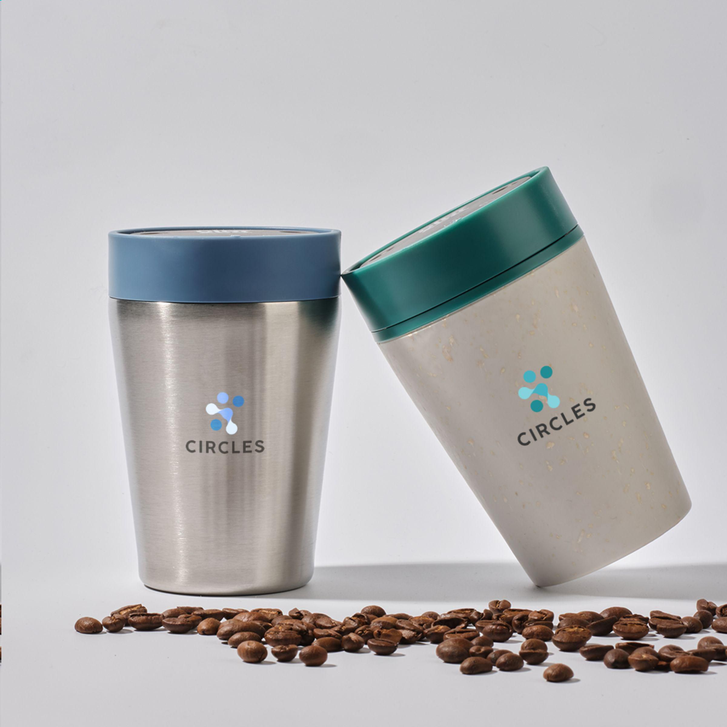 Vue 14 de Circular&Co Recycled Stainless Steel Coffee Cup 227 ml