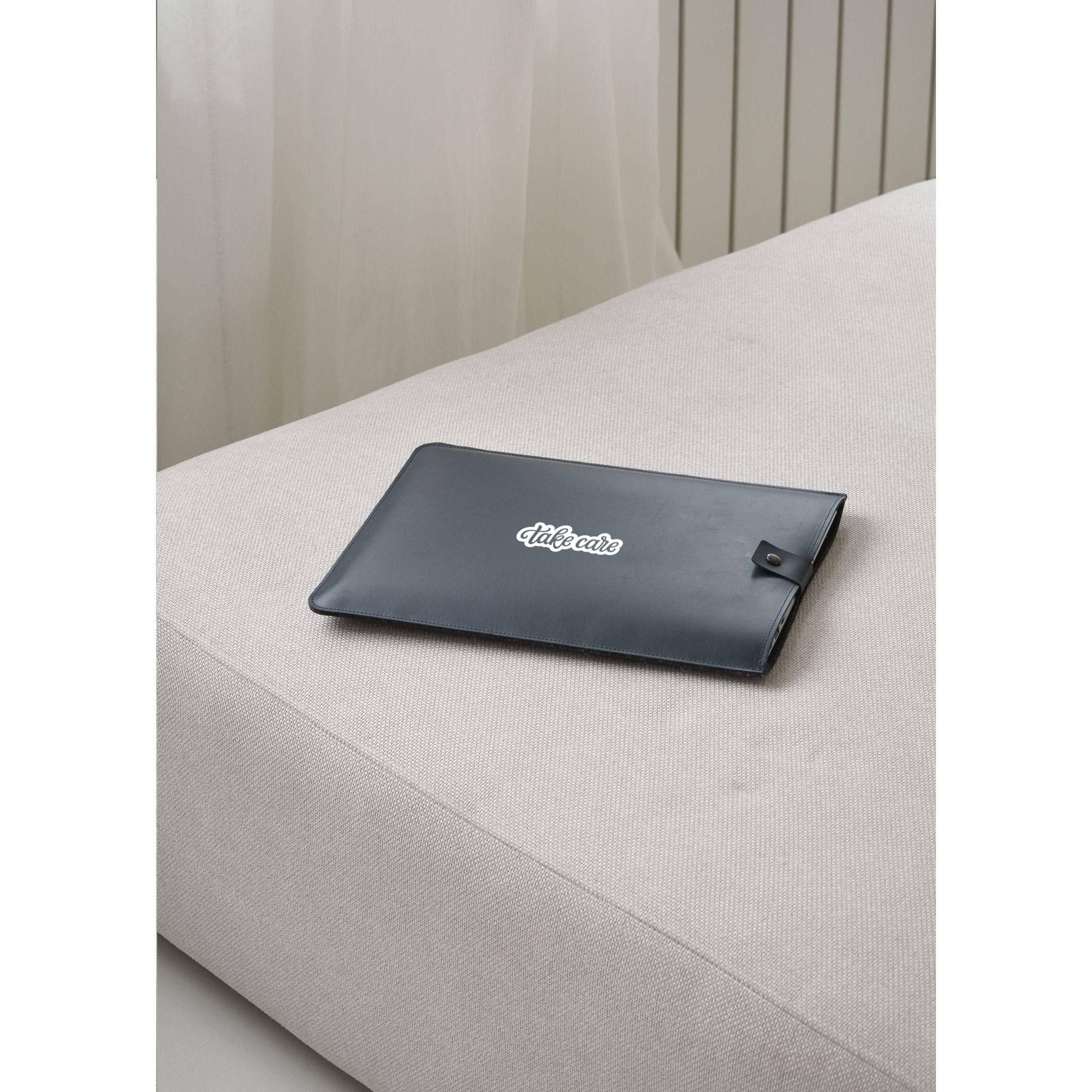 Vue 6 de Recycled Leather Laptop Sleeve 14"