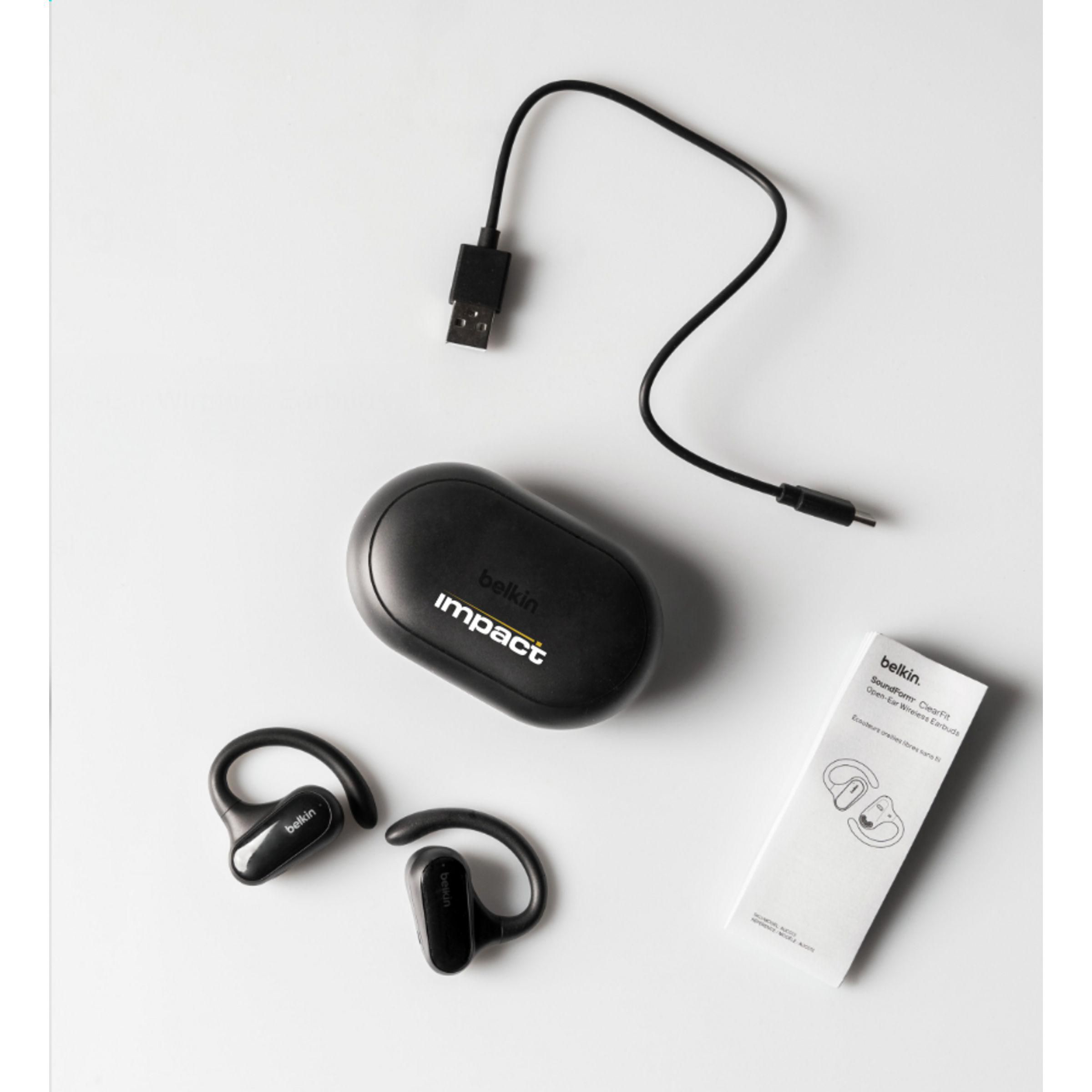 Vue 7 de Belkin SoundForm ClearFit Open-ear Wireless Earbuds