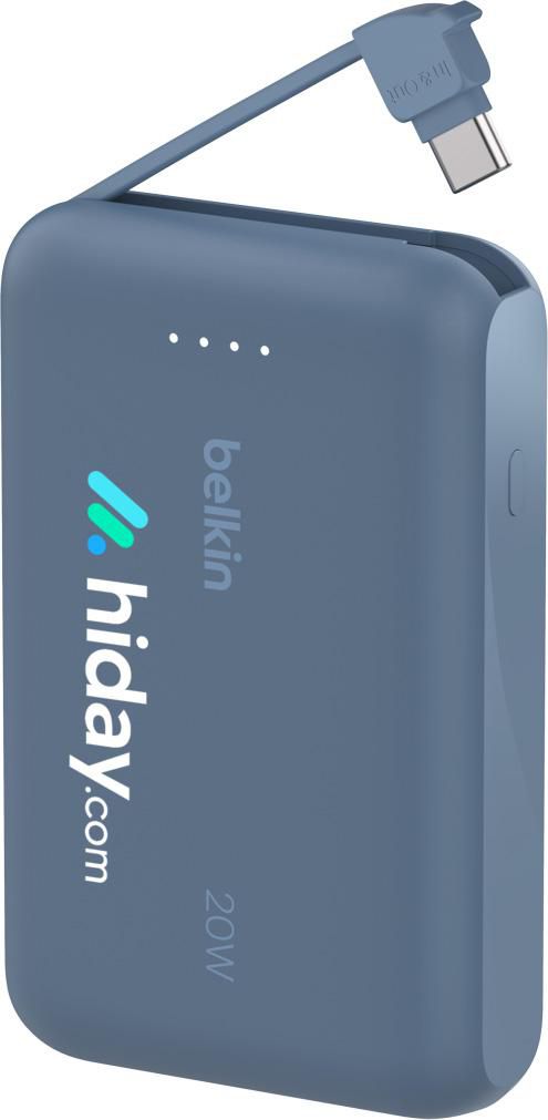 Vue 2 de Belkin BoostCharge Power Bank 10K Câble intégré