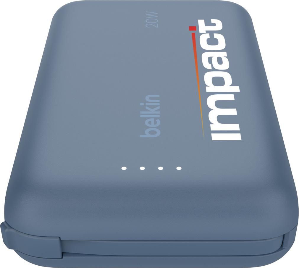 Vue 3 de Belkin BoostCharge Power Bank 10K Câble intégré