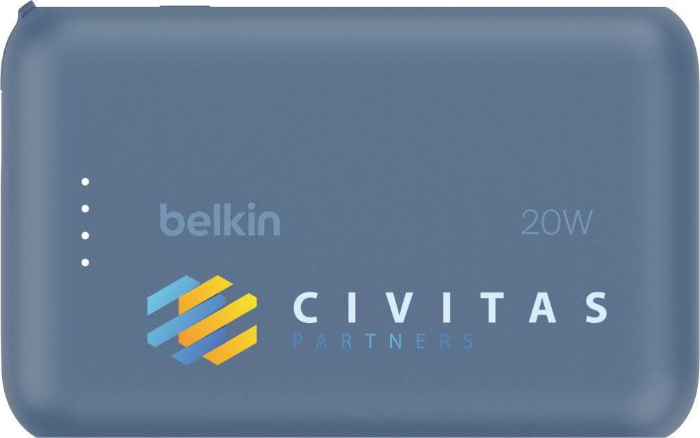 Vue 4 de Belkin BoostCharge Power Bank 10K Câble intégré