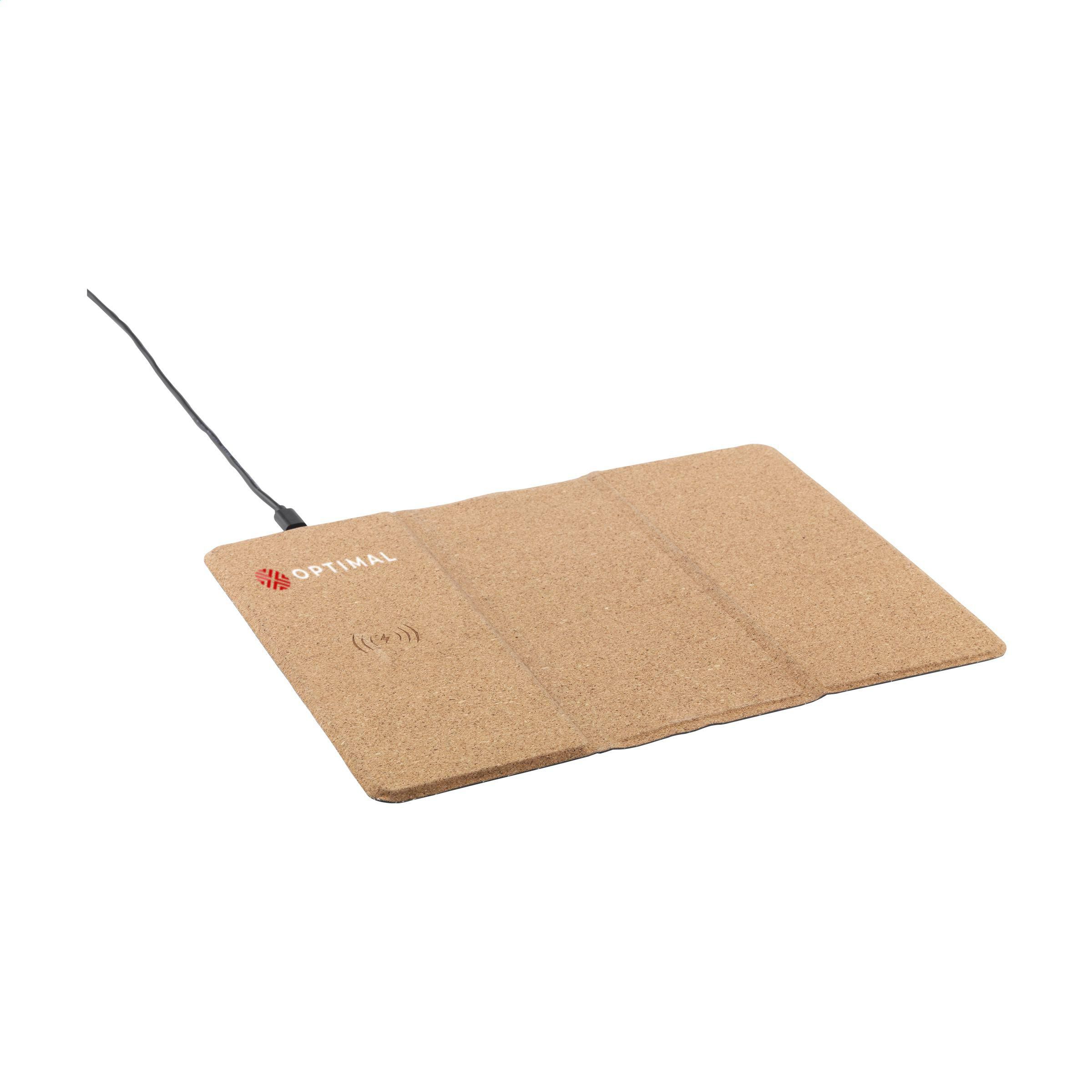 Vue 5 de Cork Wireless Charging Mousepad tapis de souris