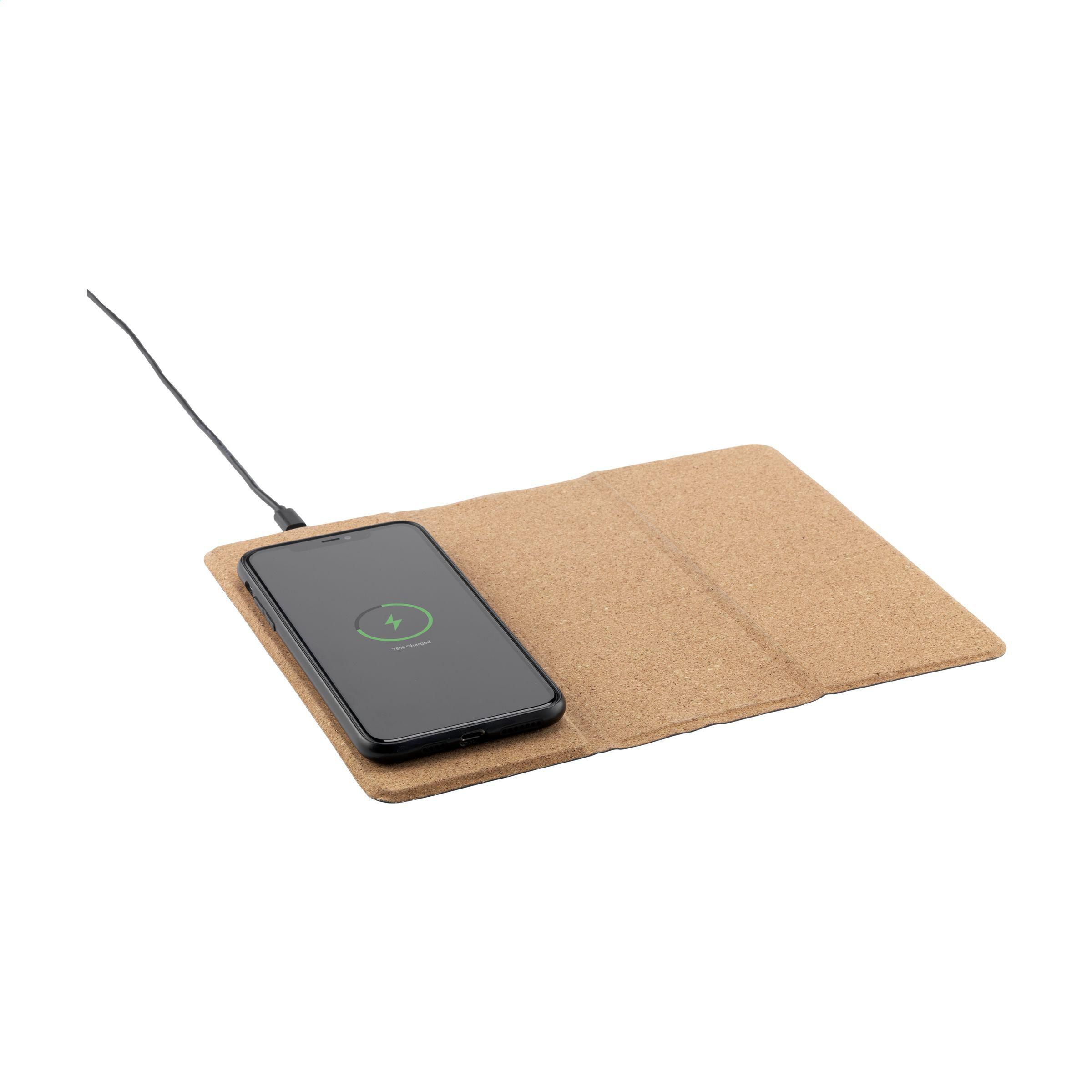 Vue 4 de Cork Wireless Charging Mousepad tapis de souris