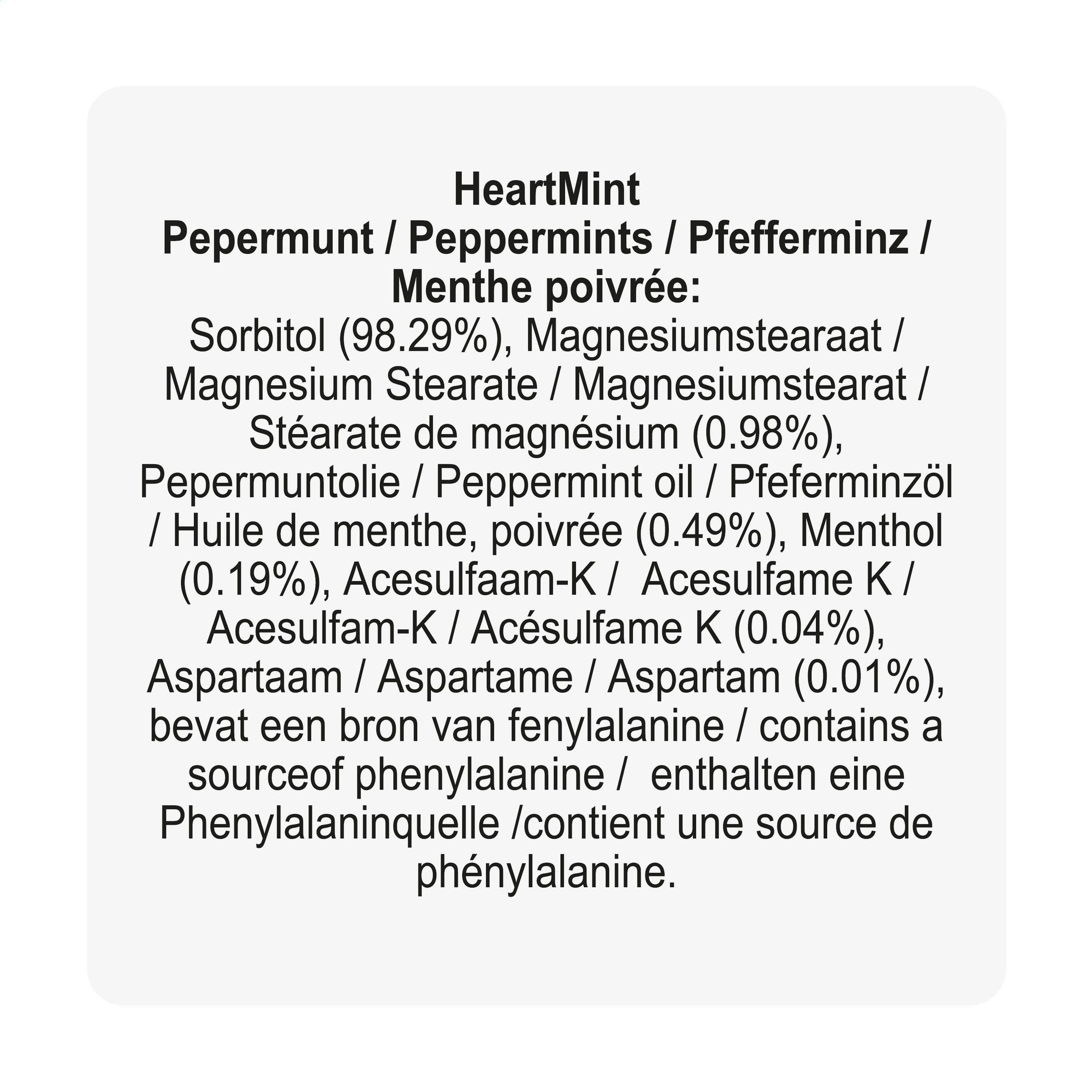 Vue 3 de HeartMint pastilles à la menthe