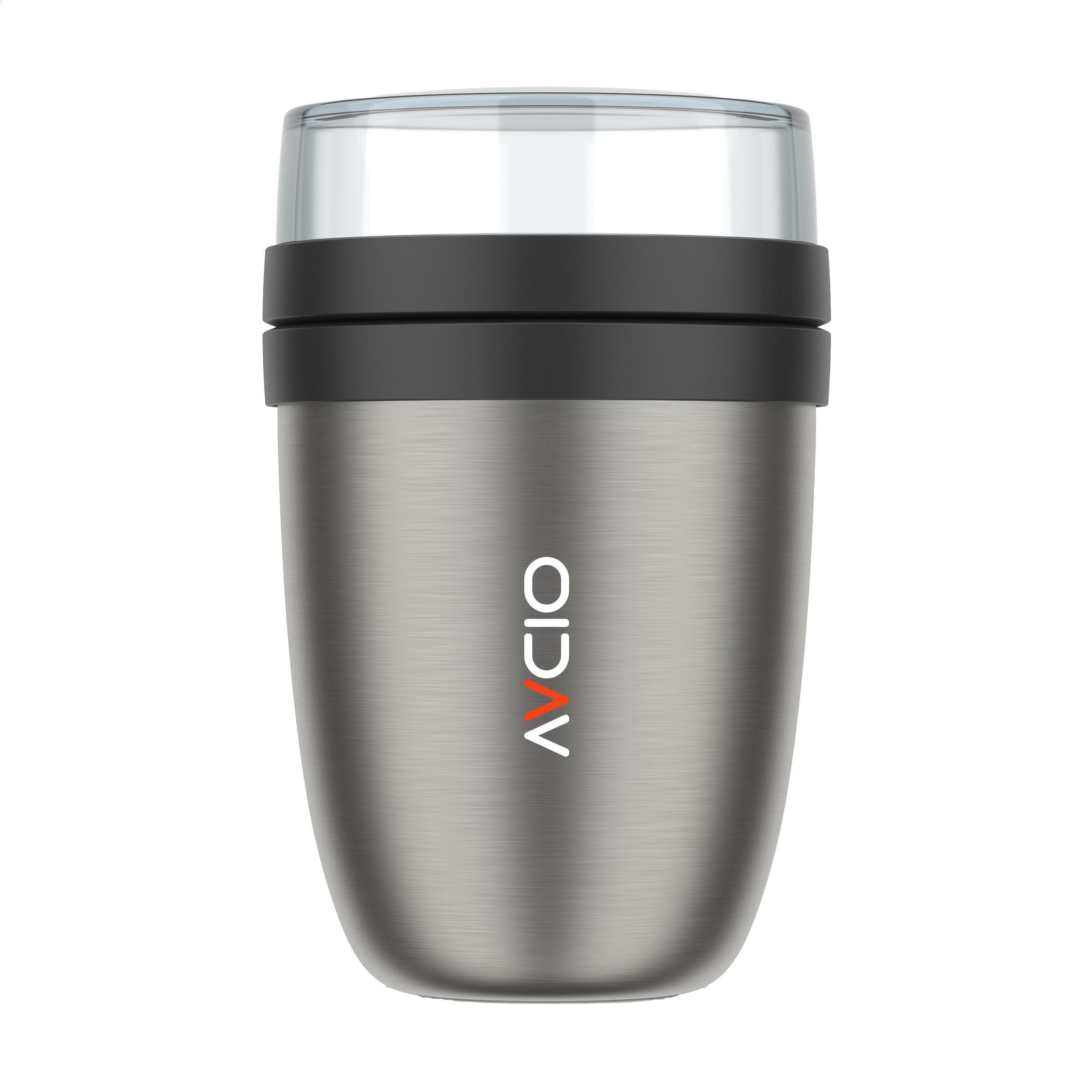 Vue 2 de Mepal Lunchpot Isotherme Inox Ellipse 500 ml
