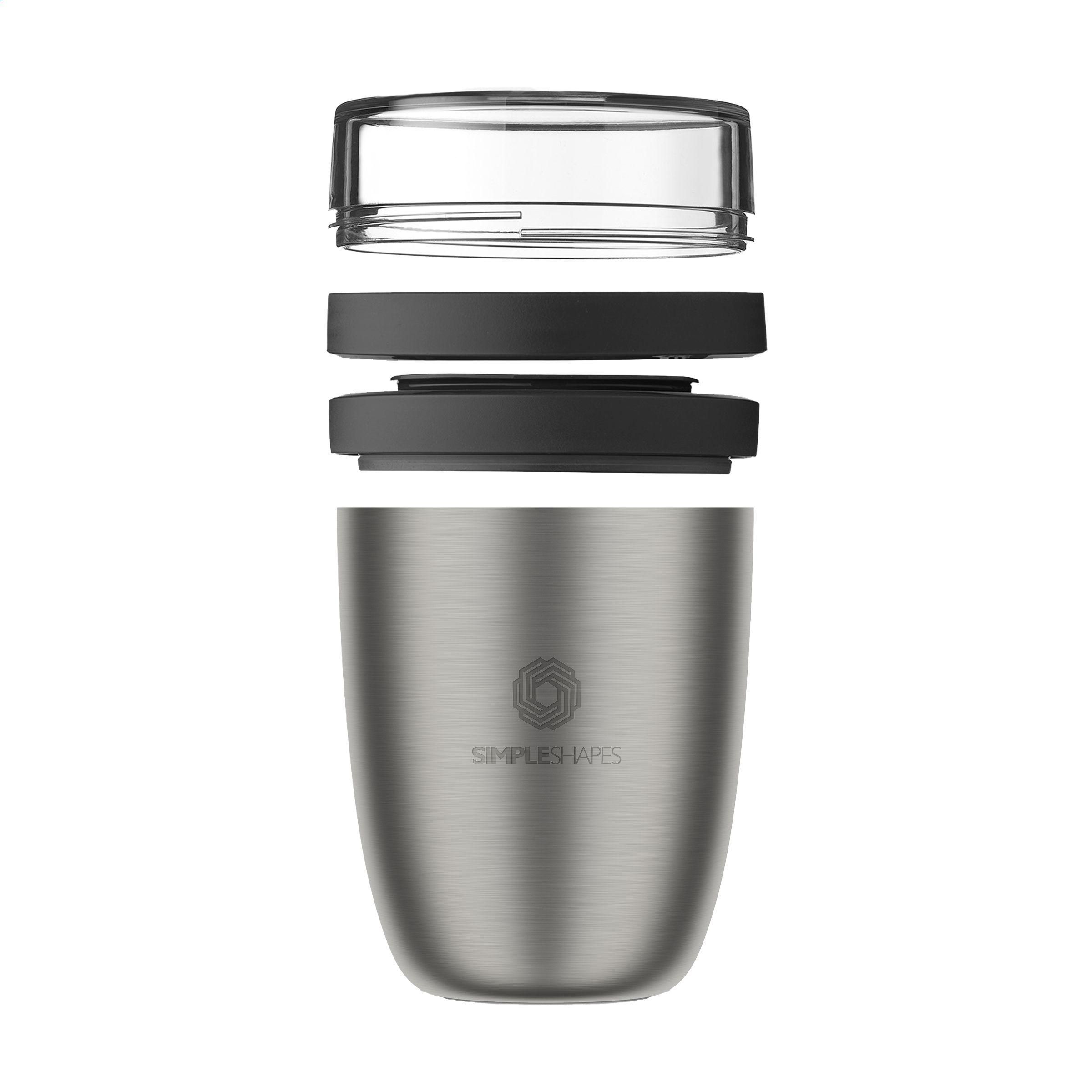 Vue 3 de Mepal Lunchpot Isotherme Inox Ellipse 500 ml