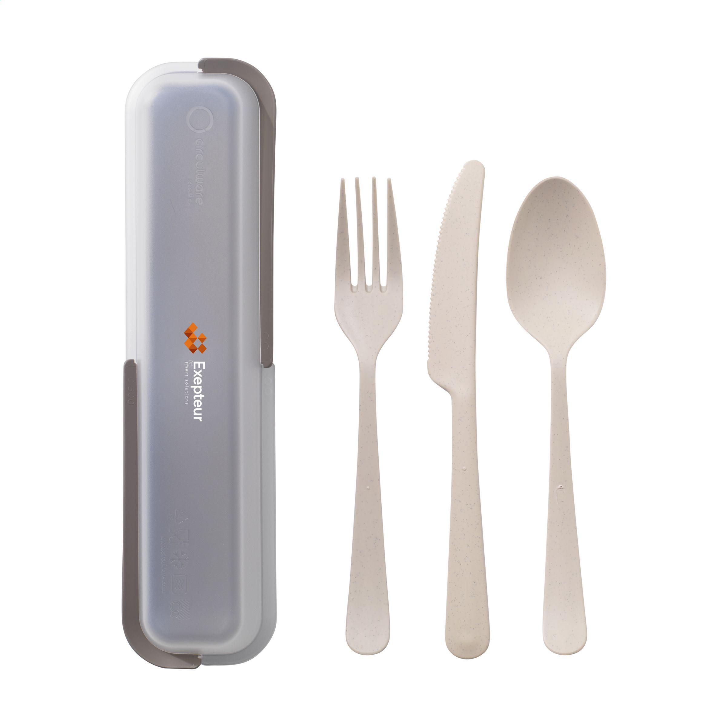 Vue 3 de Circulware Outdoor 3-piece Ensemble de couverts