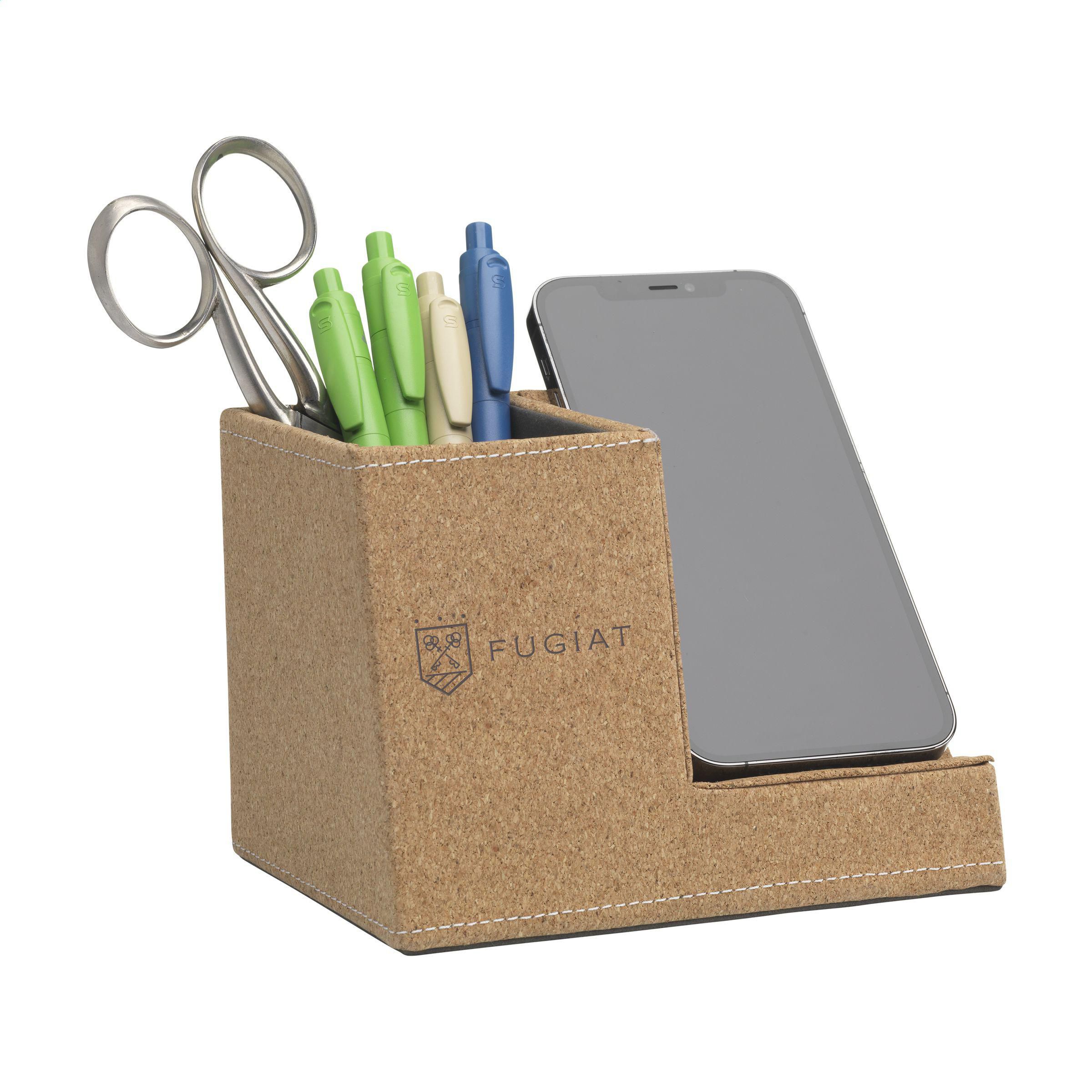 Vue 2 de Ecork Pen Holder Wireless Charger porte-stylo chargeur
