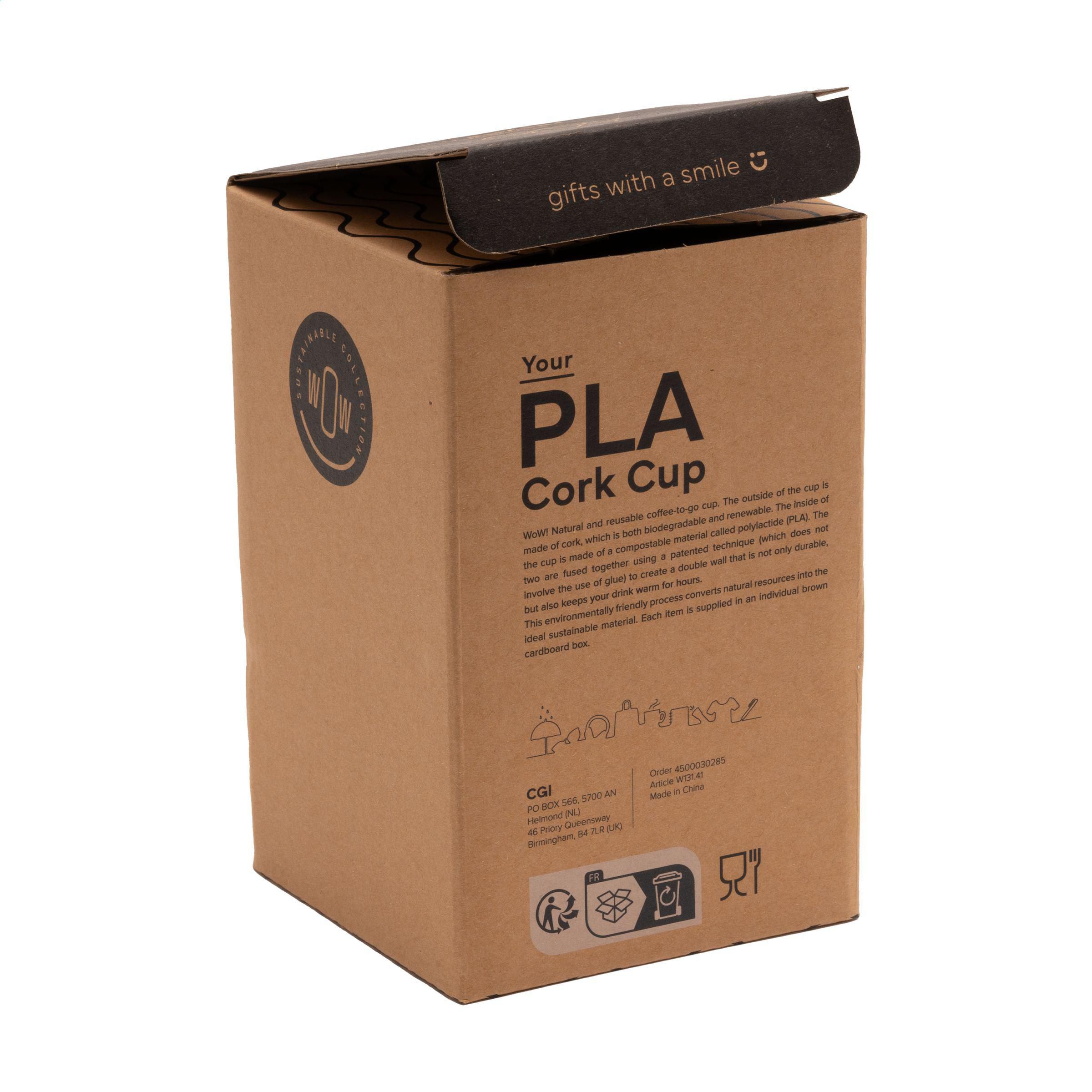 Vue 6 de PLA Cork Cup 350 ml mug