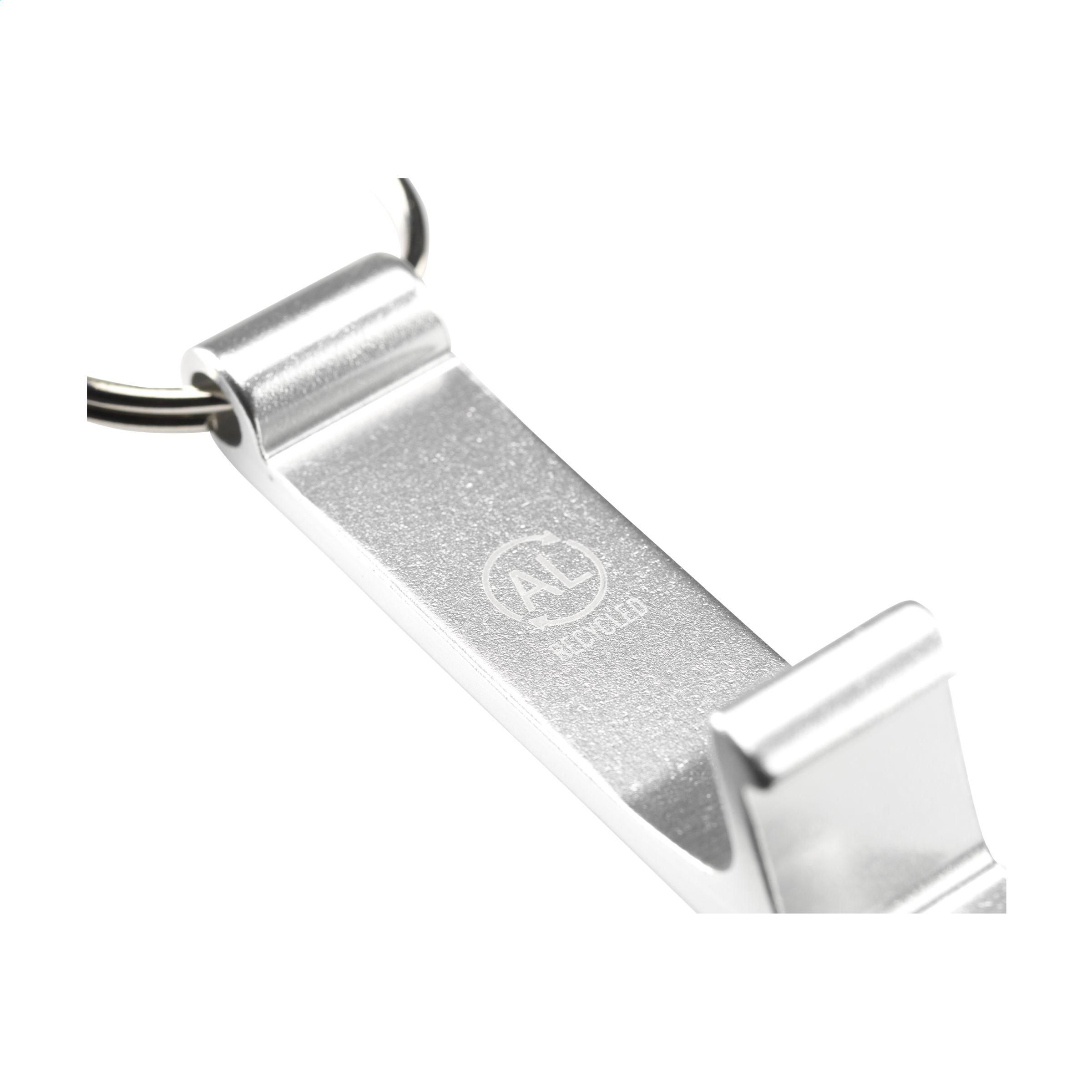 Vue 4 de Alu Opener Phone Stand GRS Recycled porte-clés