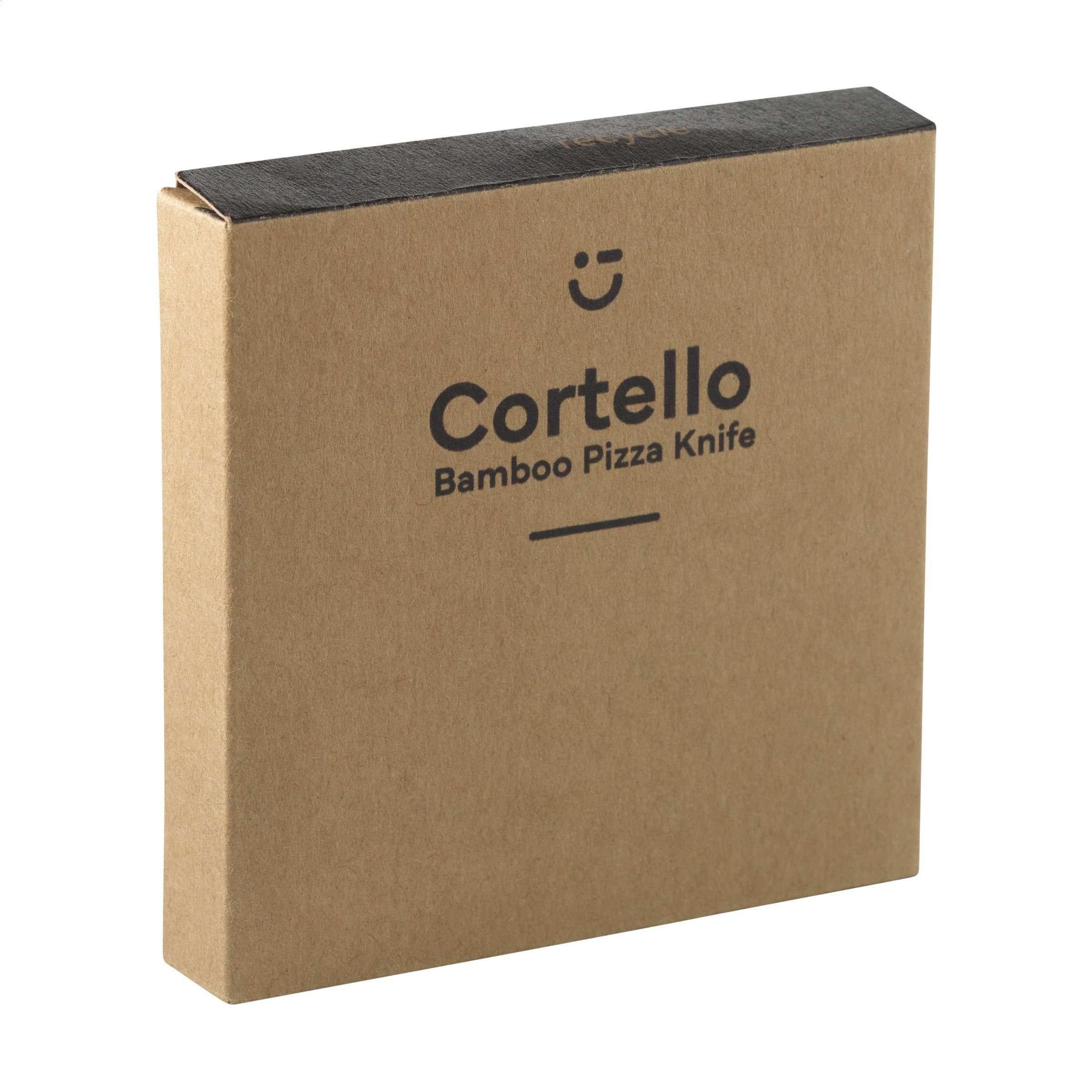 Vue 4 de Cortello Bamboo Pizza Cutter couteau à pizza