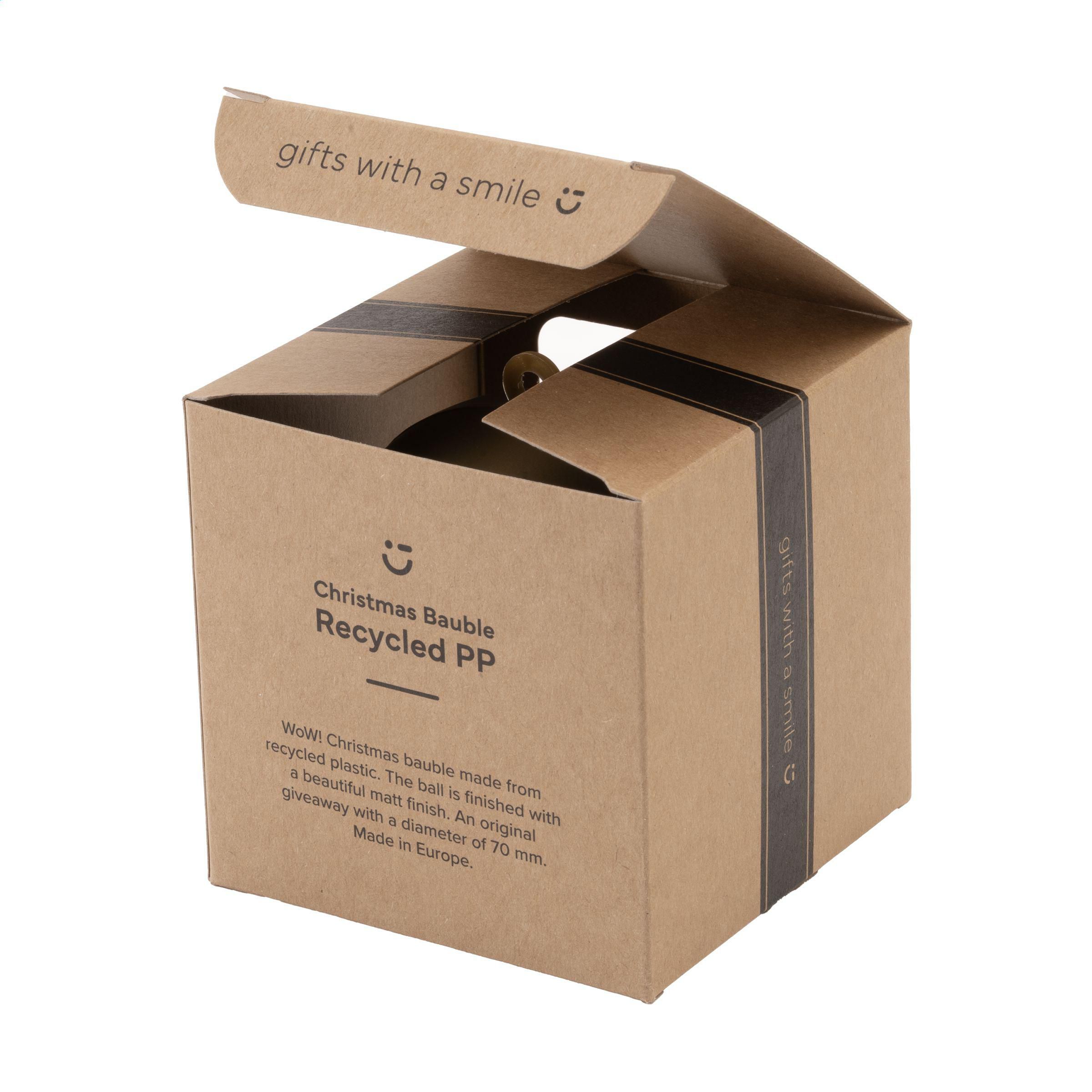 Vue 14 de Boule de Noël Ø 7cm Recycled PP Box - Made in Europe