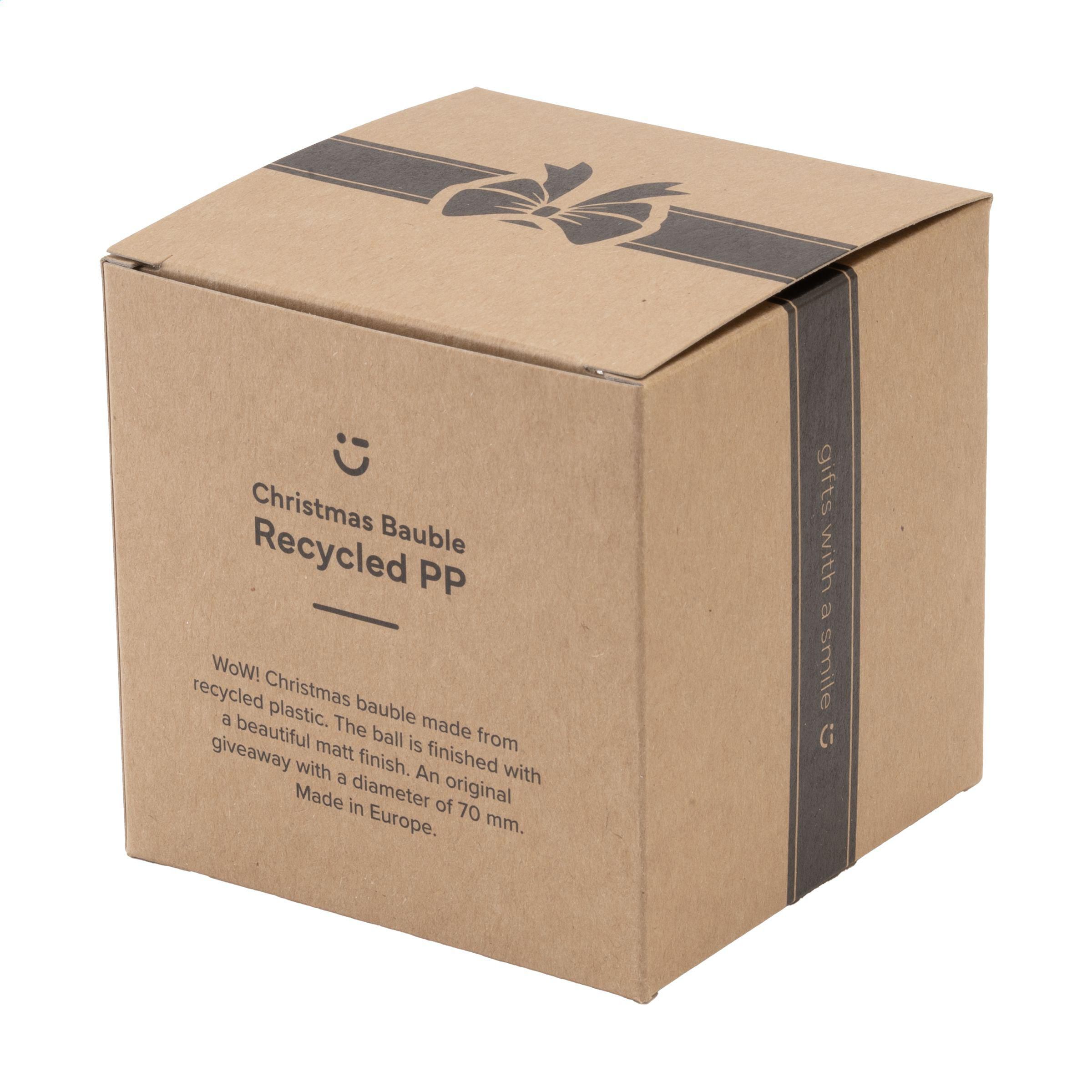 Vue 6 de Boule de Noël Ø 7cm Recycled PP Box - Made in Europe