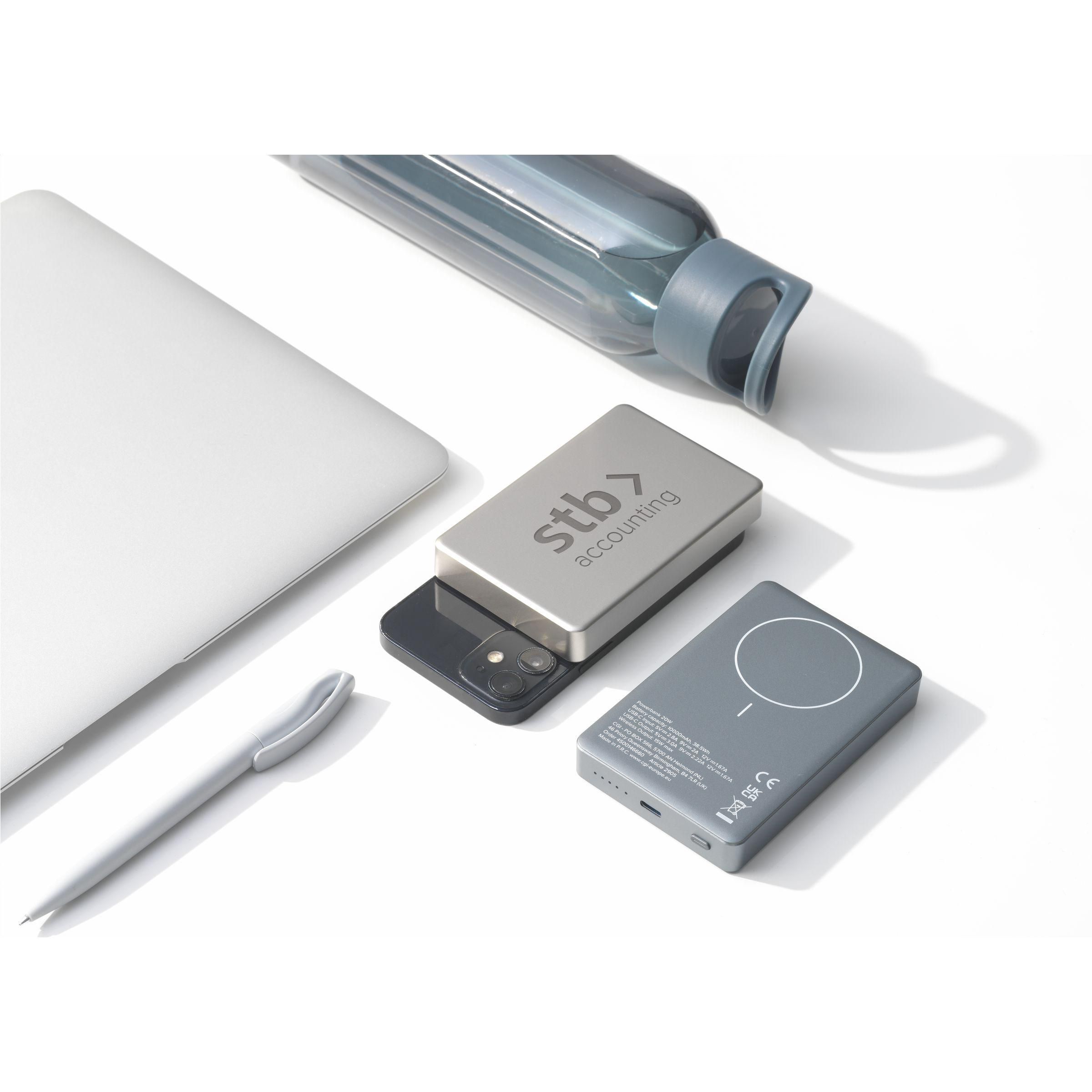 Vue 8 de Wireless RCS Recycled Alu Magsafe Powerbank 10000