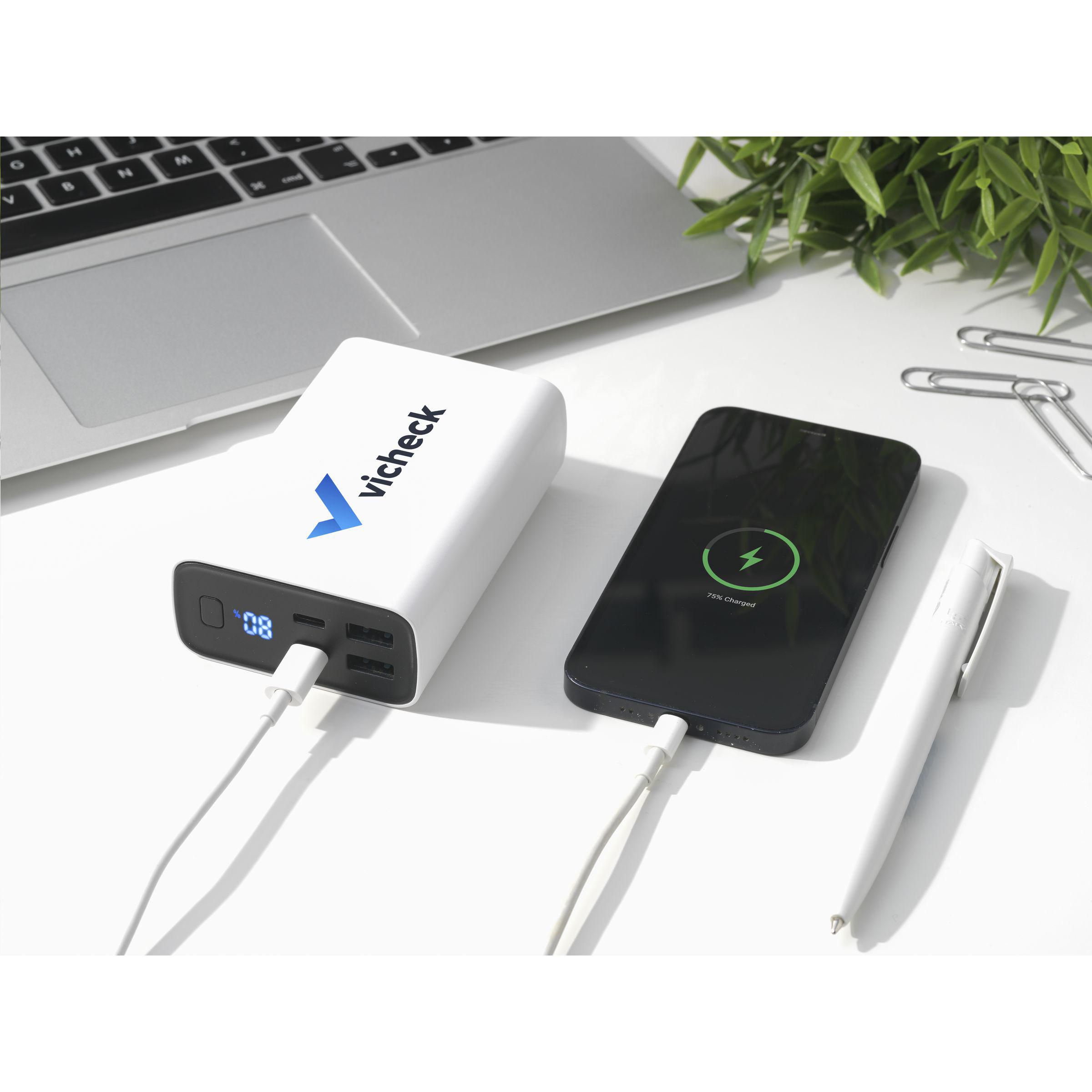 Vue 5 de Powerbank RCS Recycled ABS 20000 batterie externe