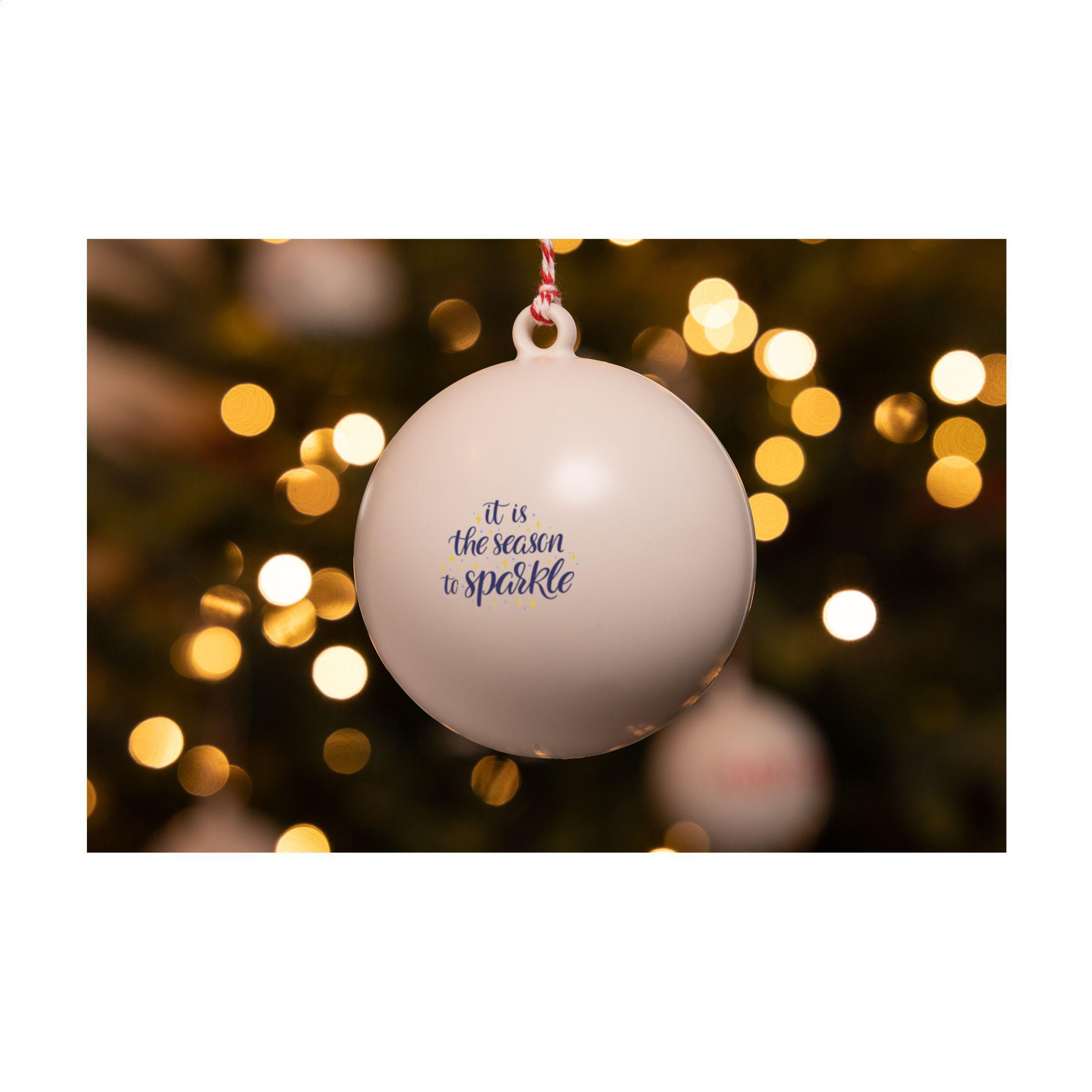 Vue 15 de Boule de Noël Ø 7cm Recycled PP Box - Made in Europe