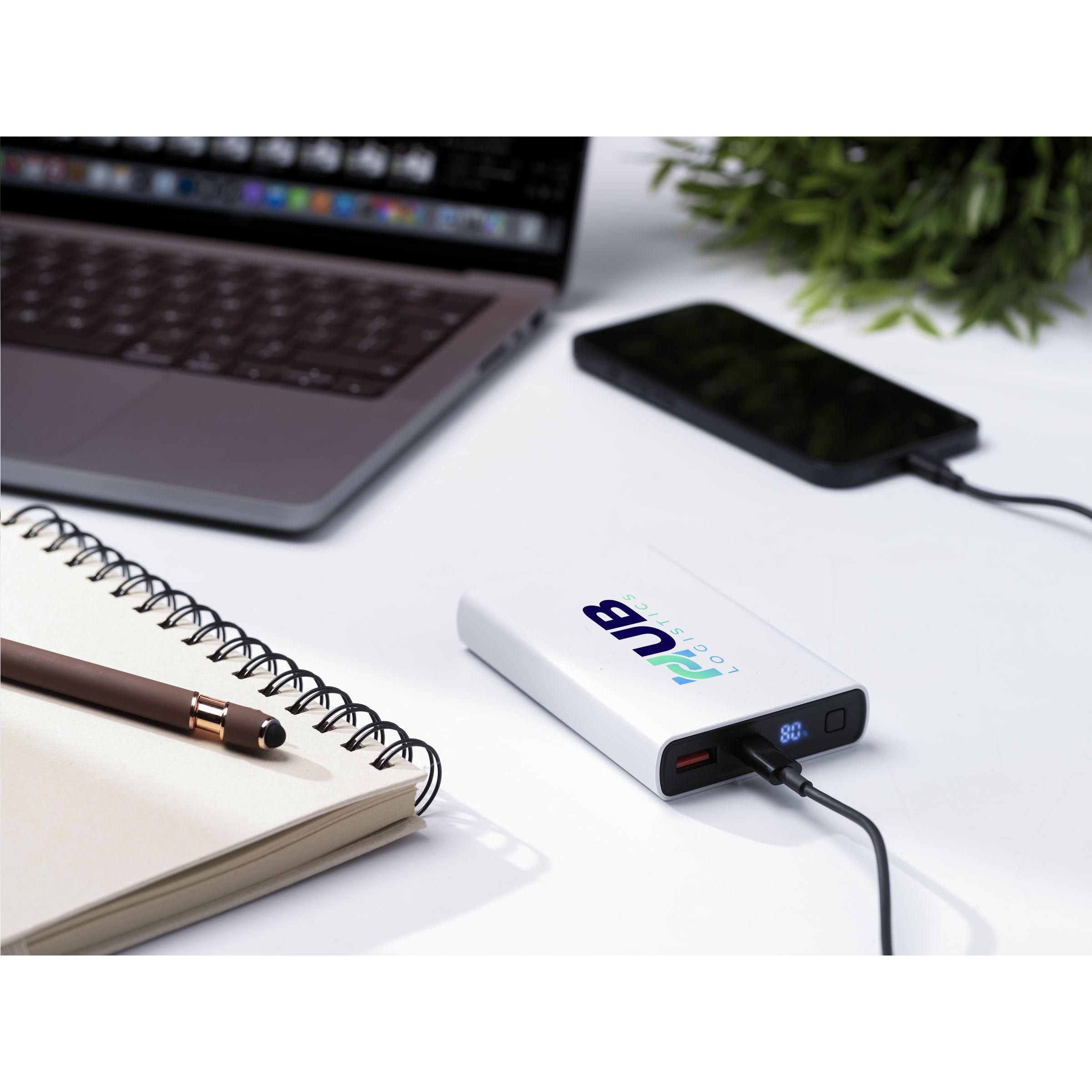 Vue 5 de Powerbank RCS Recycled ABS 10000 batterie externe