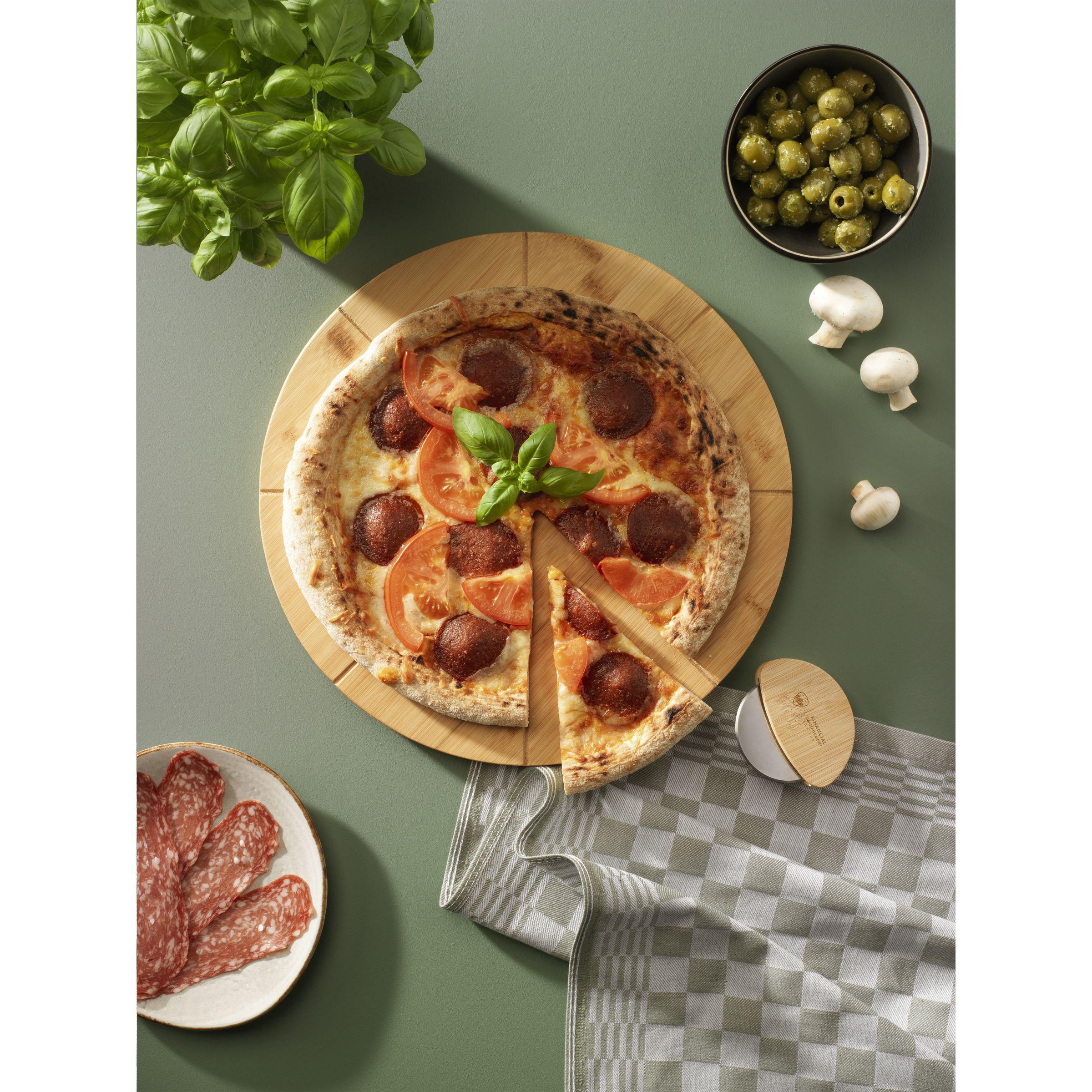 Vue 7 de Cortello Bamboo Pizza Cutter couteau à pizza