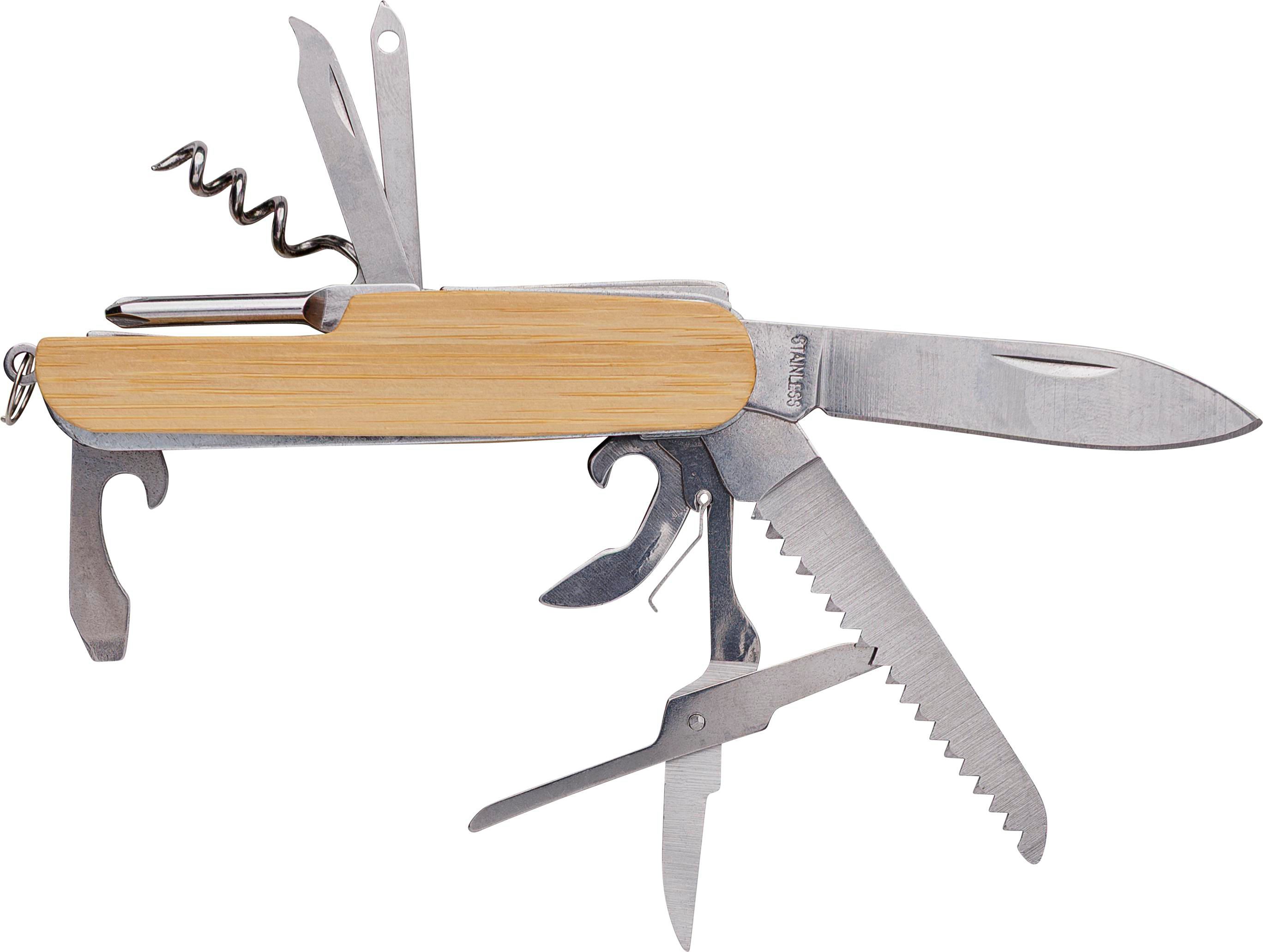 Vue 5 de Couteau de poche Phoebe | Bambou | 9 pièces