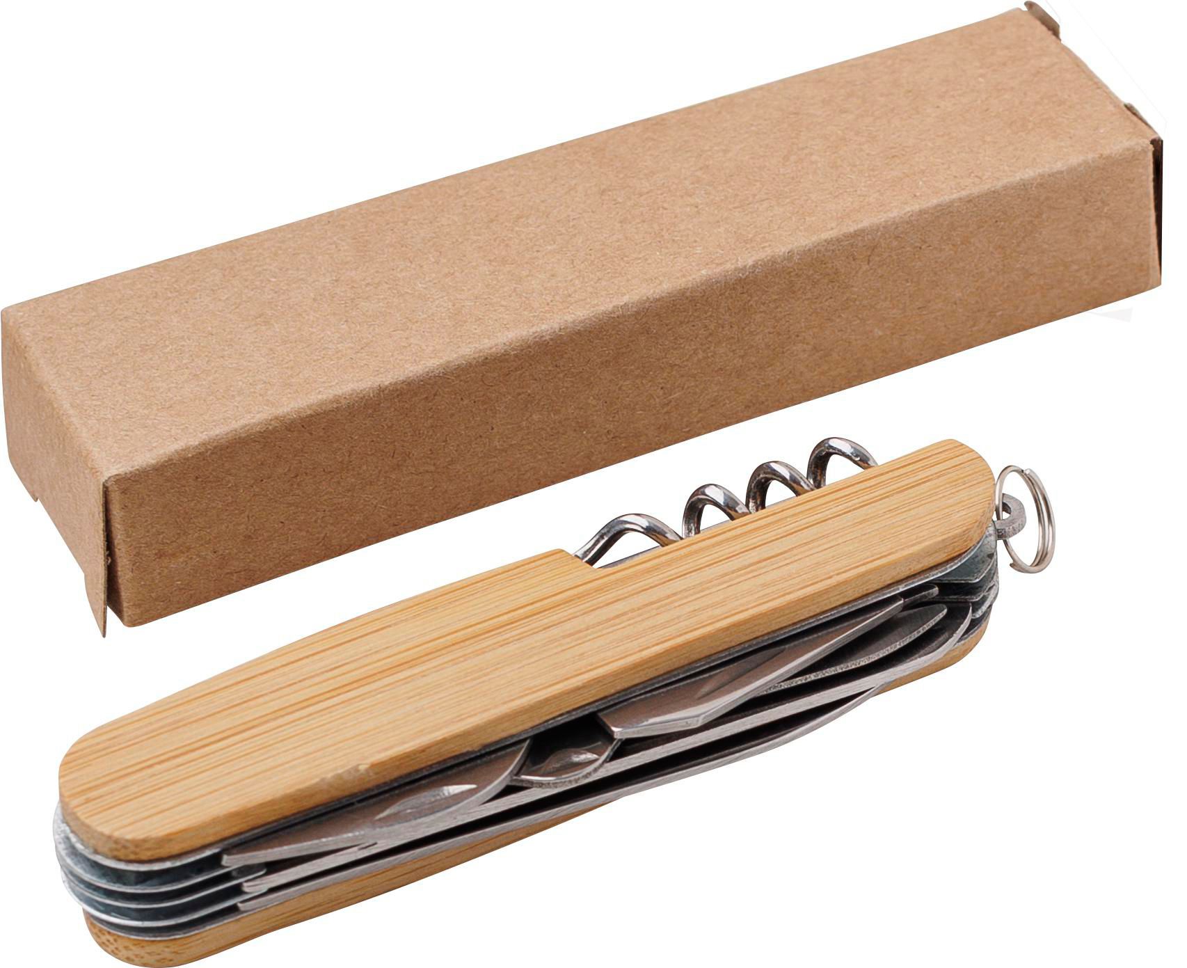 Vue 6 de Couteau de poche Phoebe | Bambou | 9 pièces