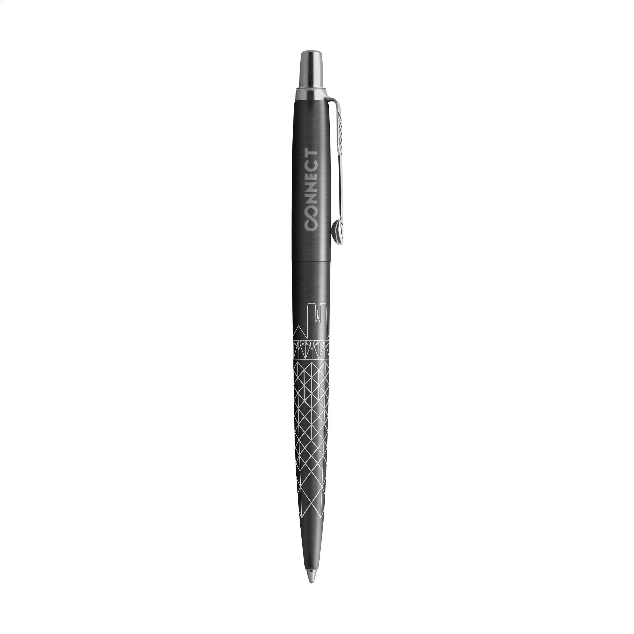 Vue 3 de Parker Jotter Global Icon Paris - encre bleue