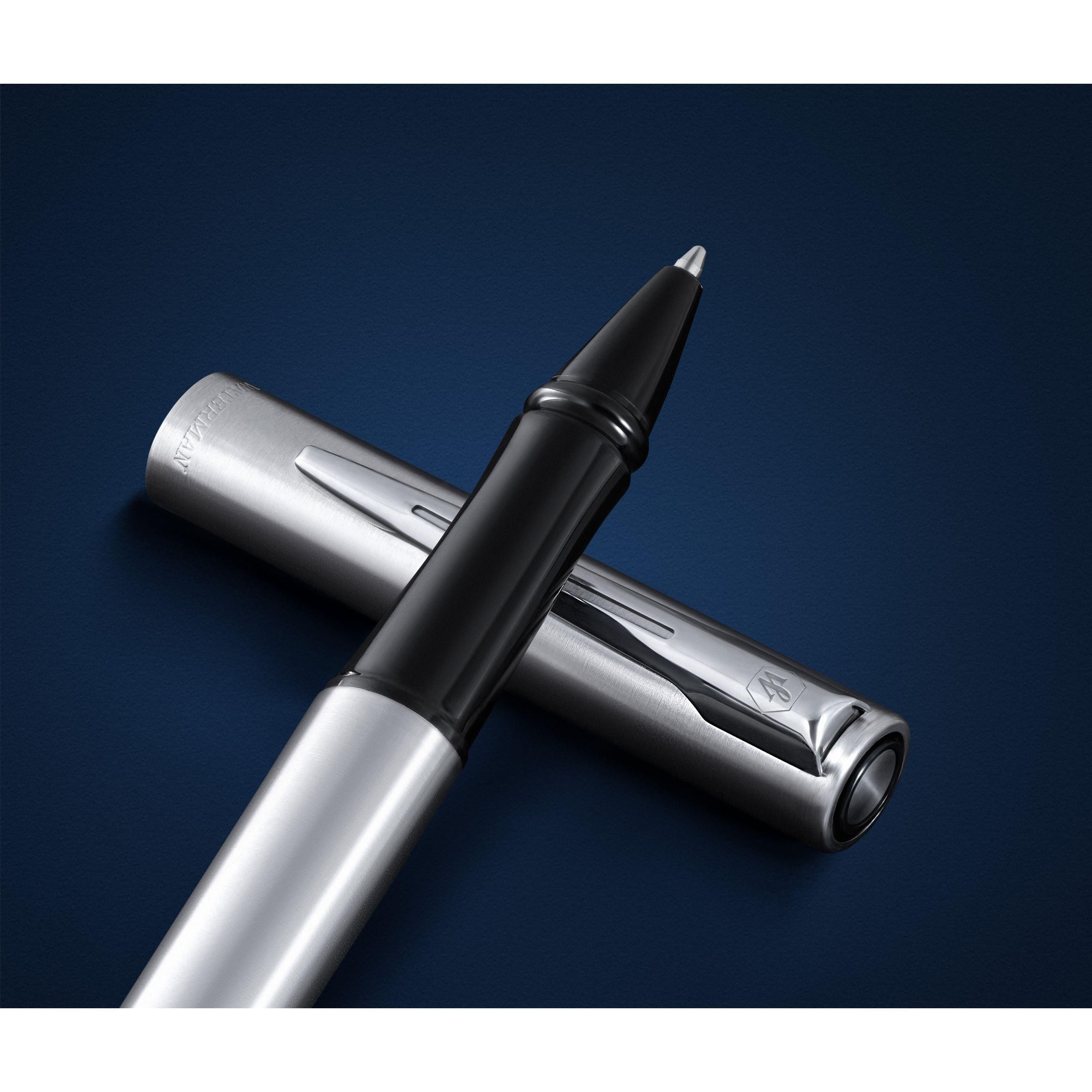 Vue 5 de Waterman Graduate Chrom CT Stylo Roller - encre noire