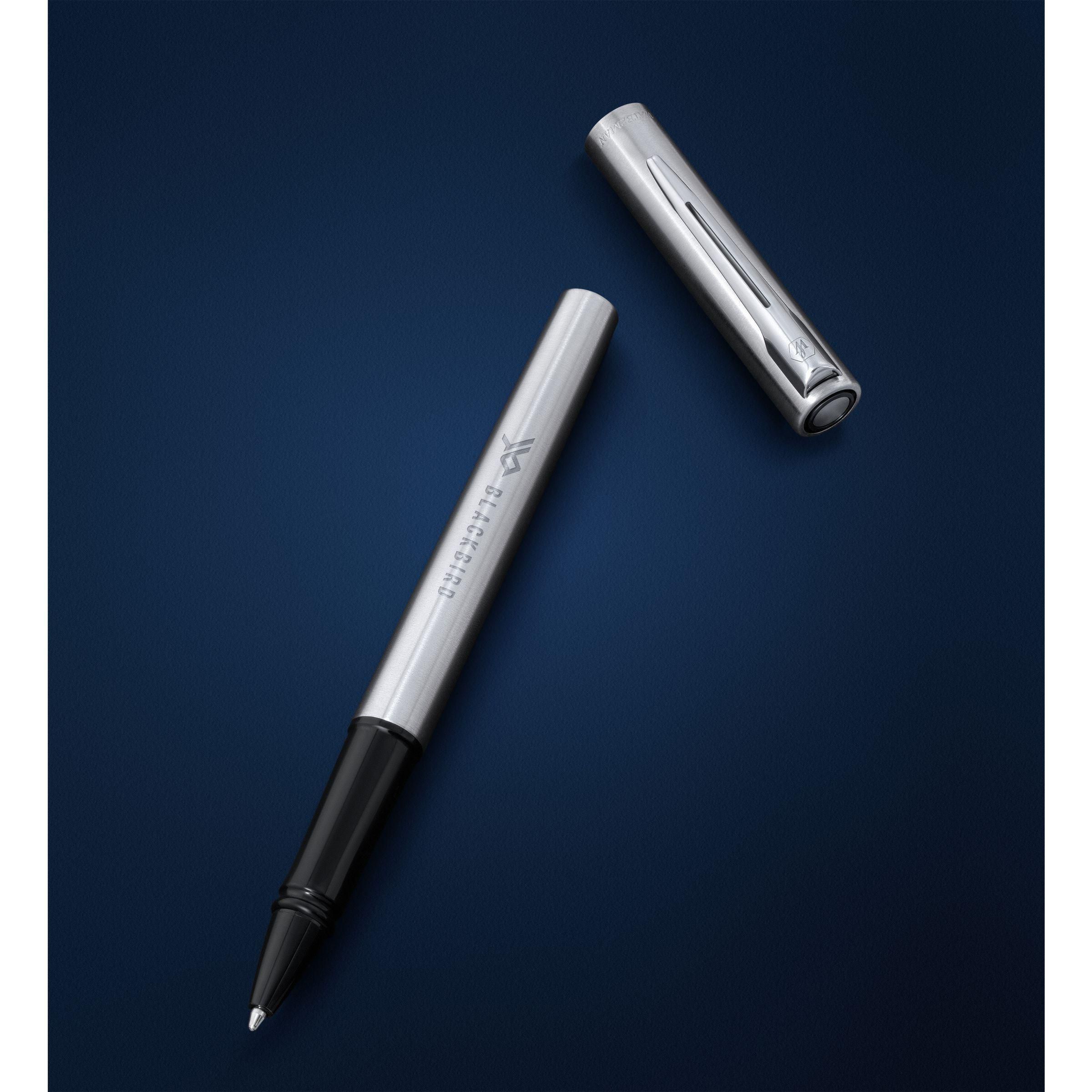Vue 6 de Waterman Graduate Chrom CT Stylo Roller - encre noire