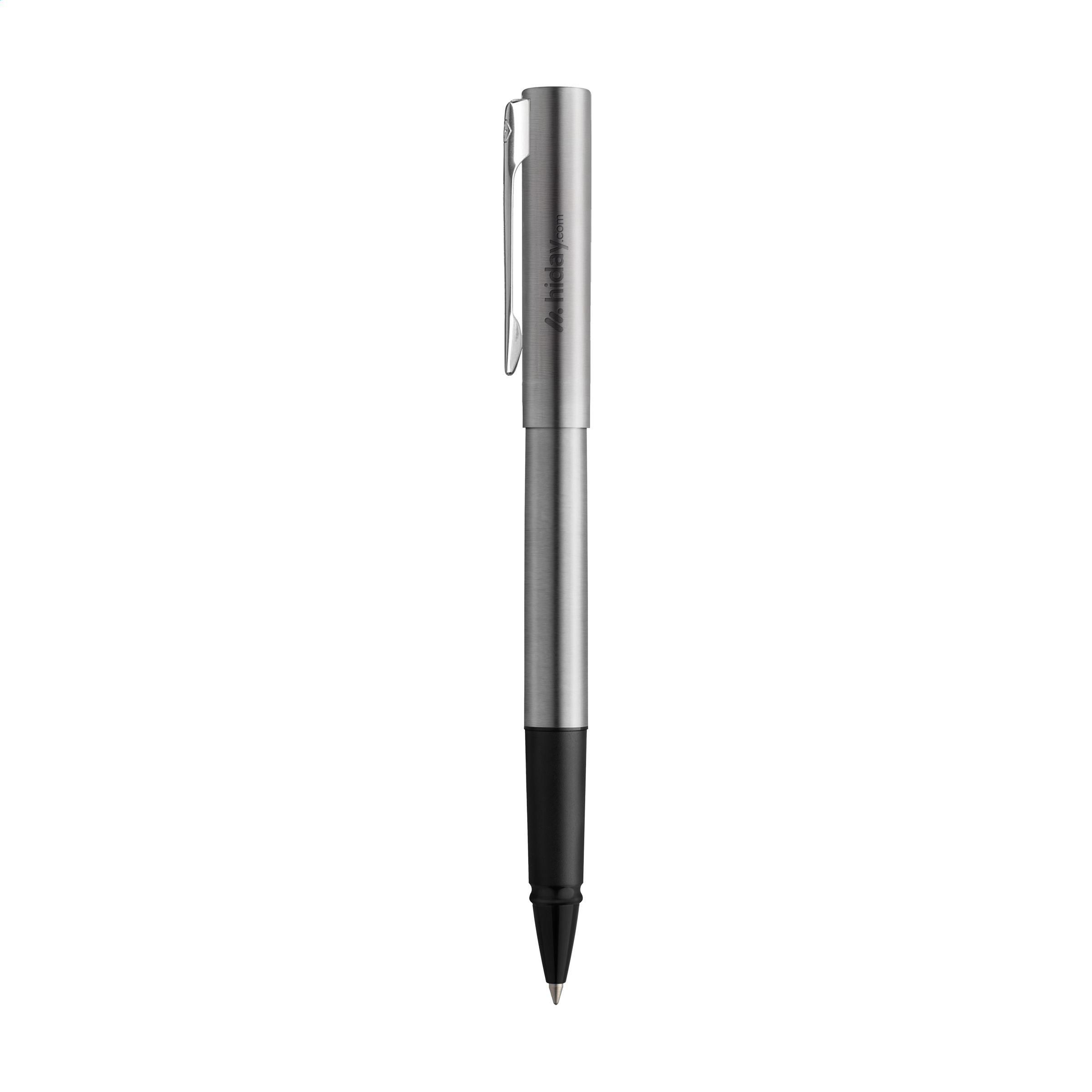 Vue 3 de Waterman Graduate Chrom CT Stylo Roller - encre noire