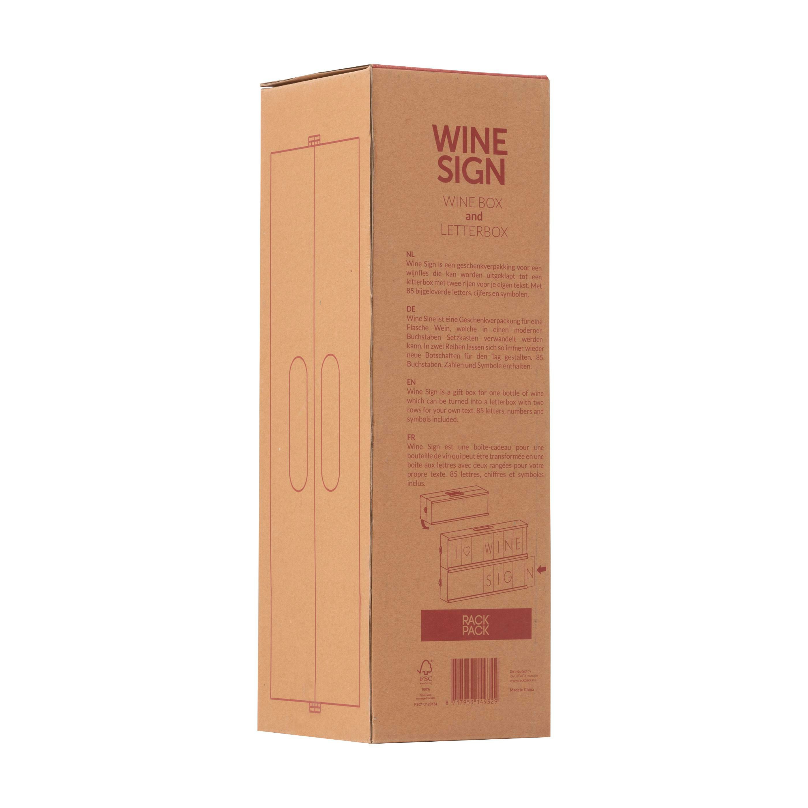 Vue 10 de Rackpack Wine Sign