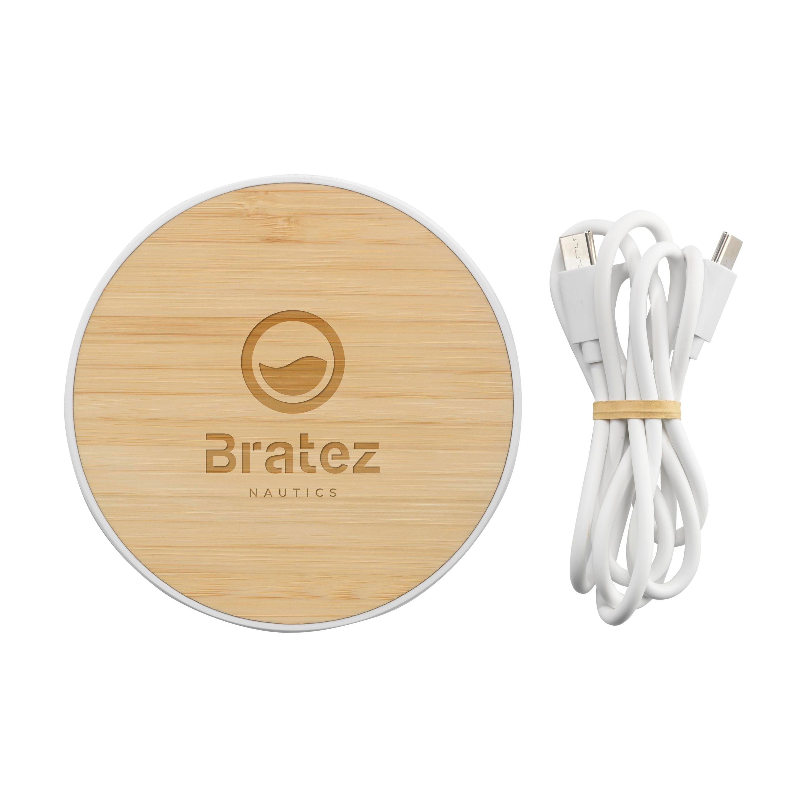 Vue 4 de Bamboo 15W Wireless Fast Charger hargeur rapide