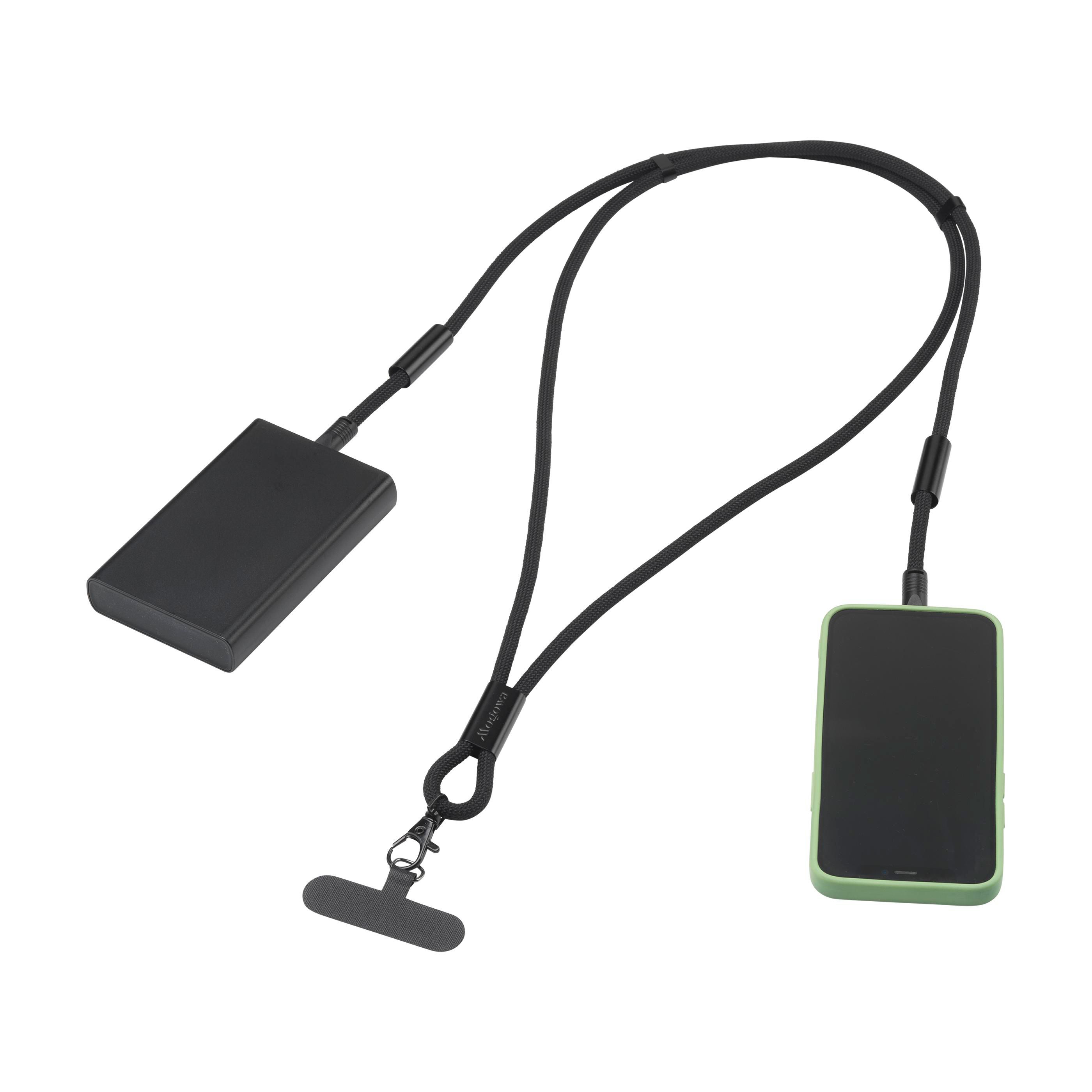 Vue 7 de Lanyard 2-in-1 GRS RPET Load & Sync USB Cable