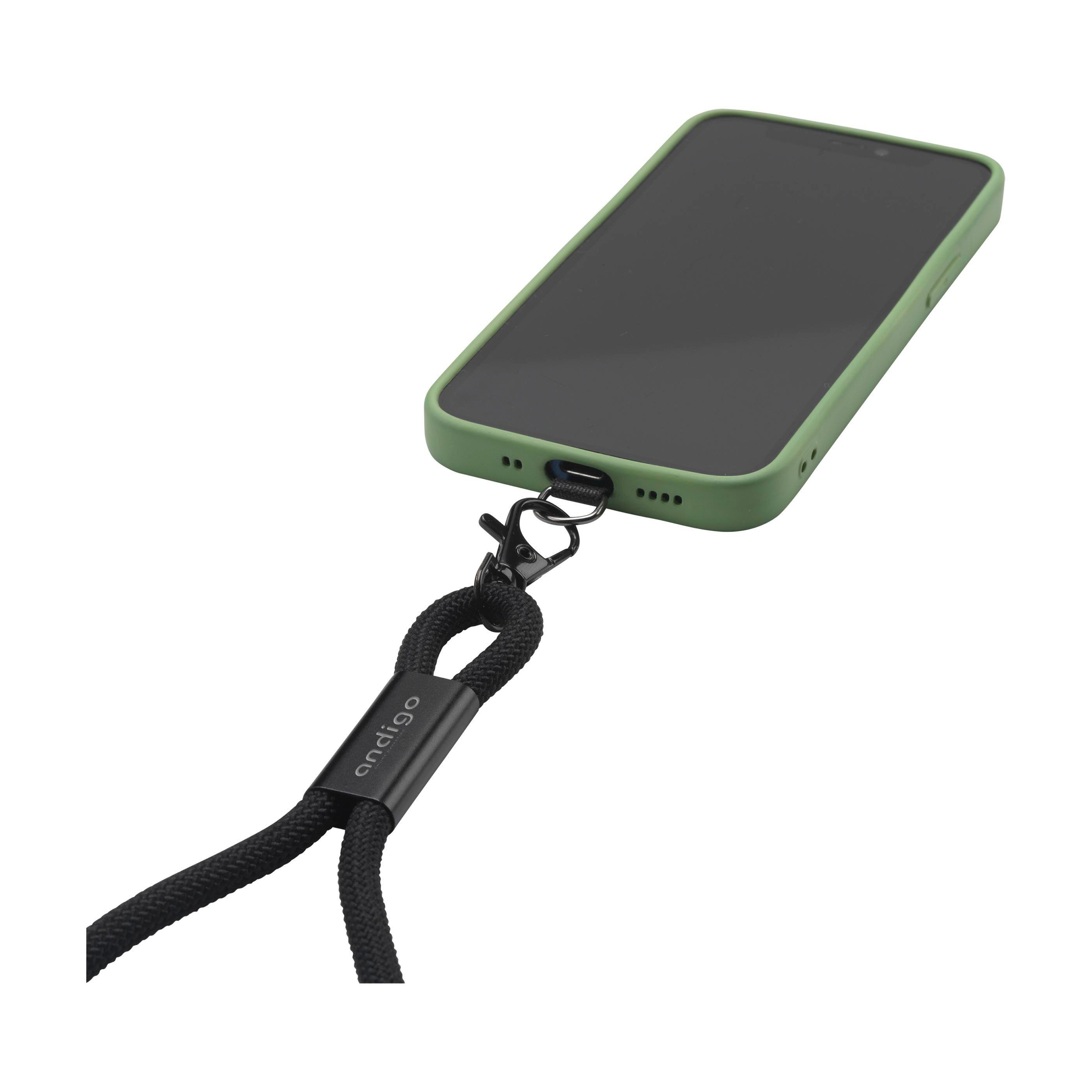 Vue 3 de Wrist Lanyard 2-in-1 GRS RPET Load & Sync USB Cable