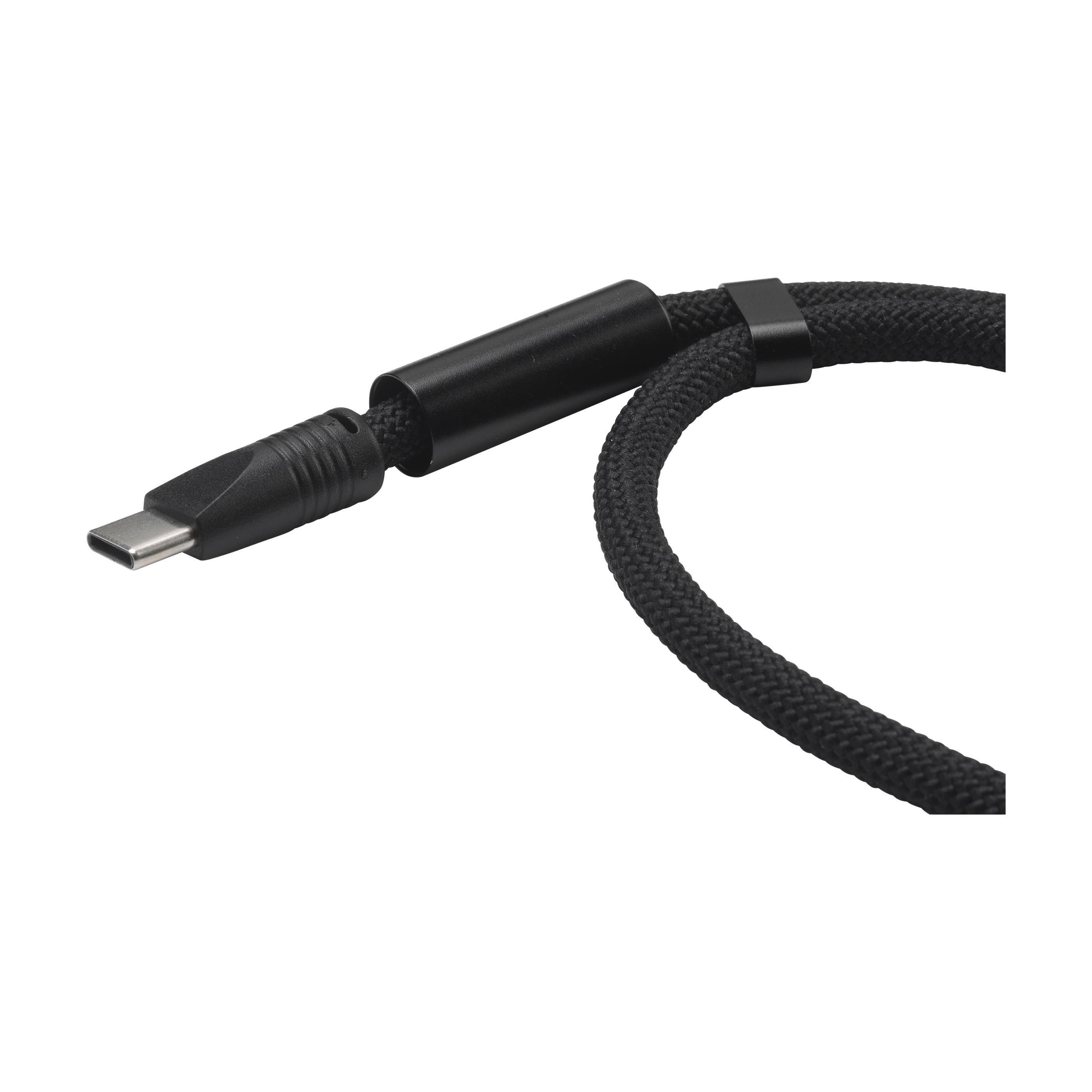 Vue 4 de Wrist Lanyard 2-in-1 GRS RPET Load & Sync USB Cable