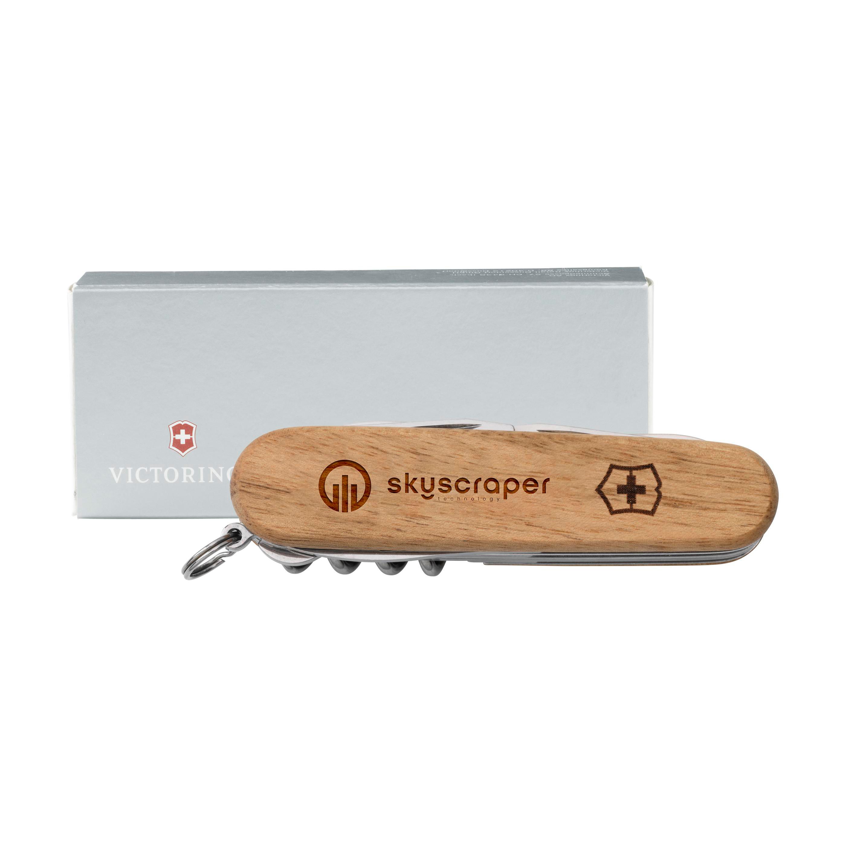 Victorinox Huntsman Wood couteau de poche en boîte cadeau