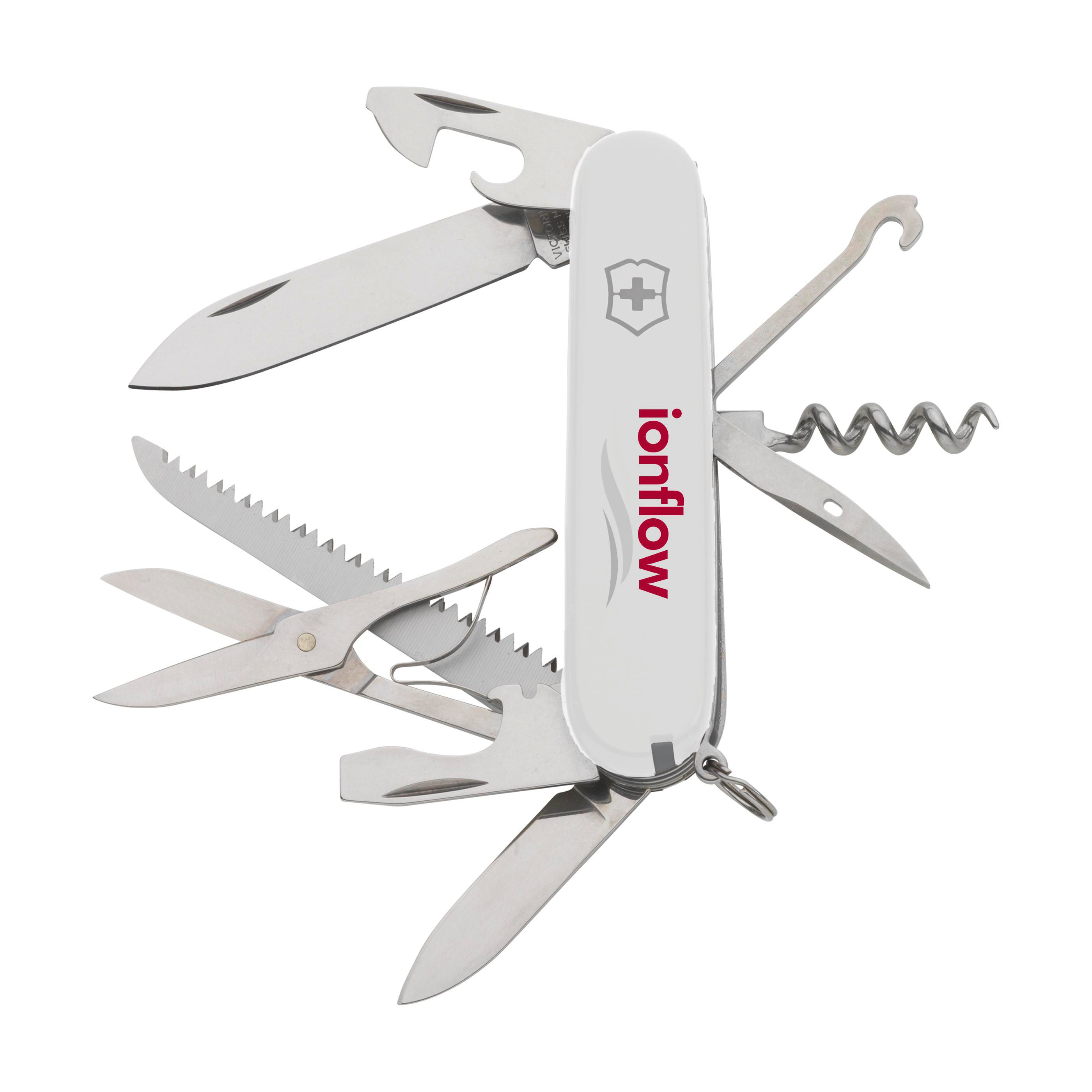 Vue 2 de Victorinox Huntsman canif couteau de poche en boîte cadeau