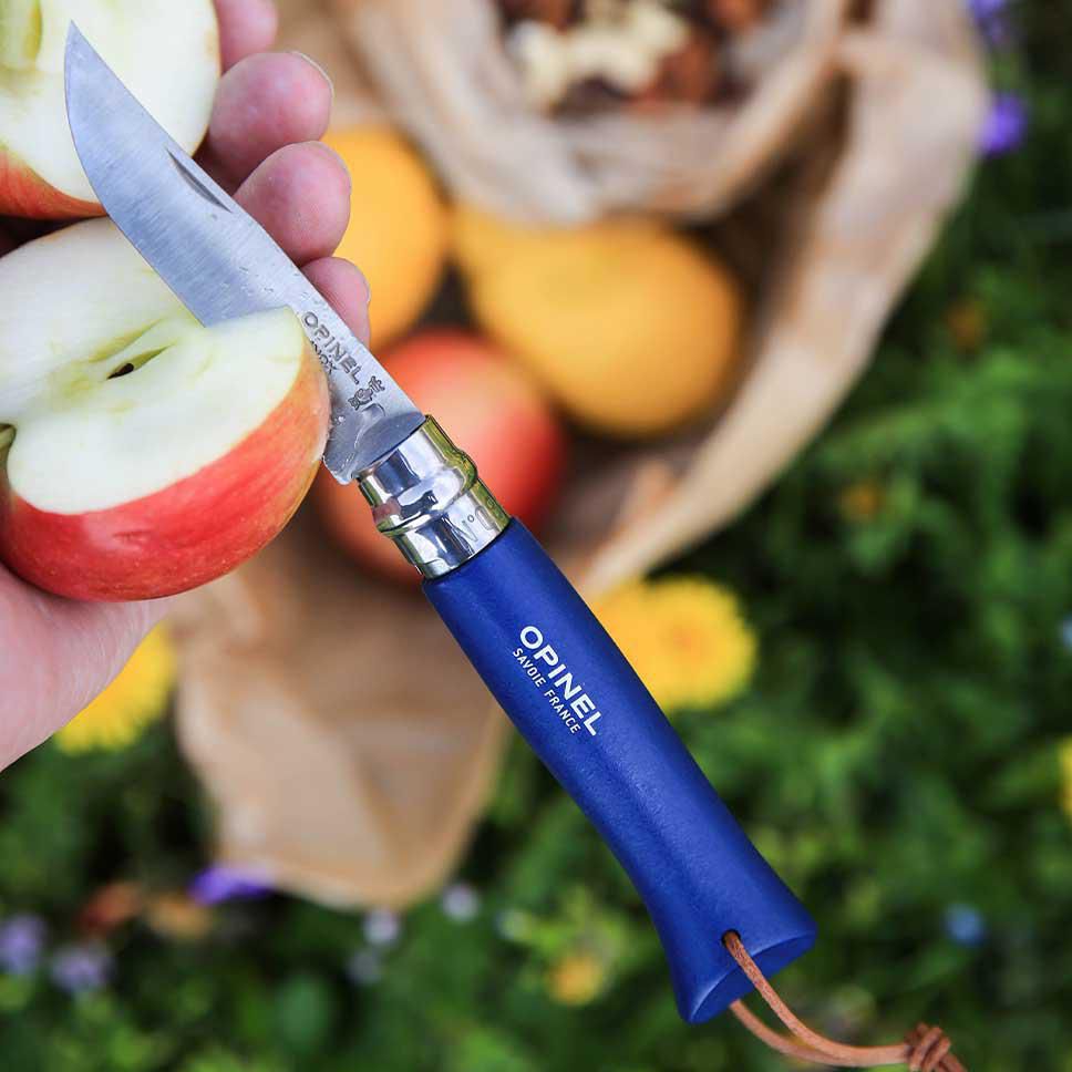 Vue 4 de Opinel Colorama No 08 couteau de poche en étui à couteau